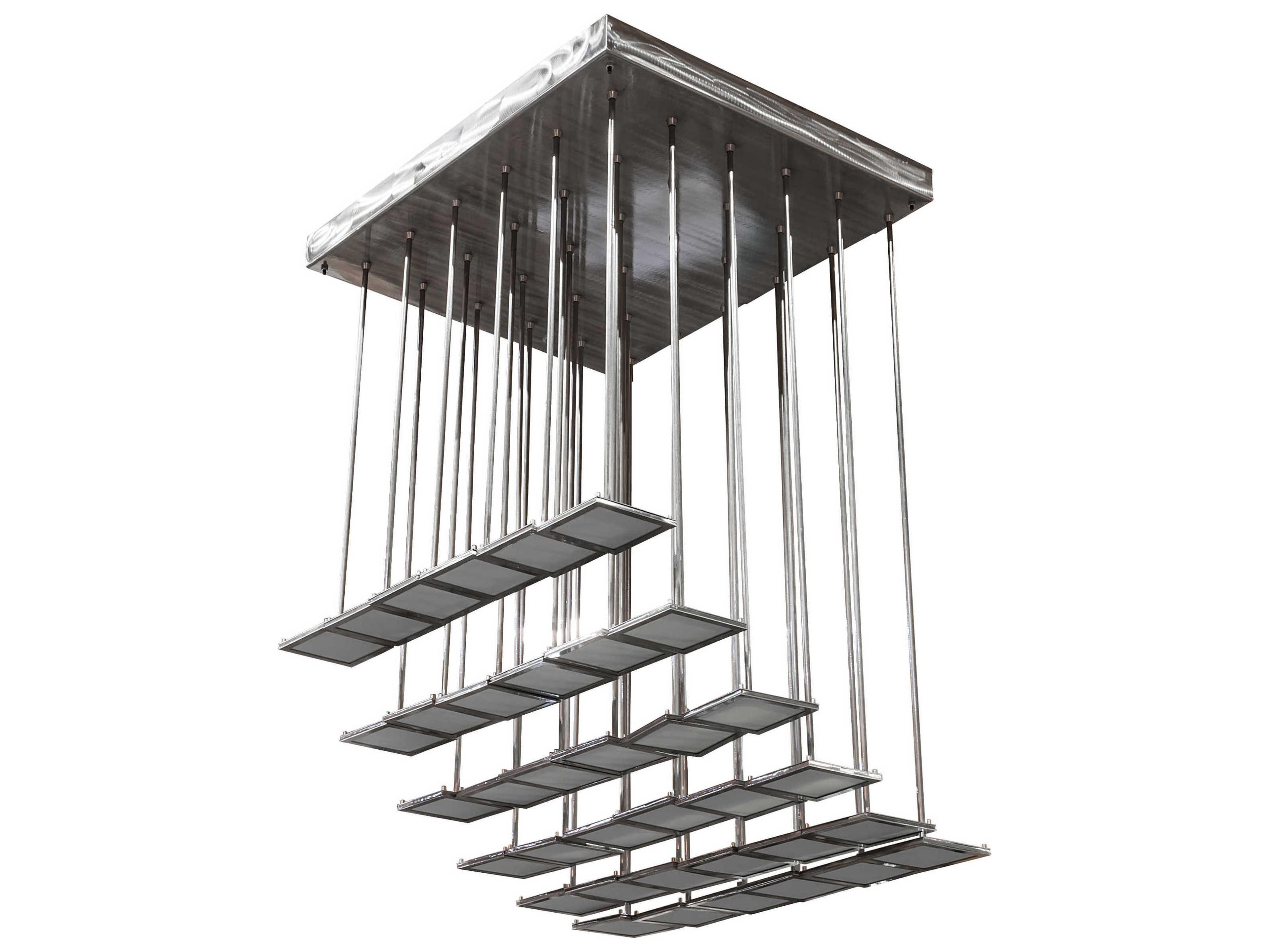 Meyda Kossar 34-Light White Grey LED Pendant