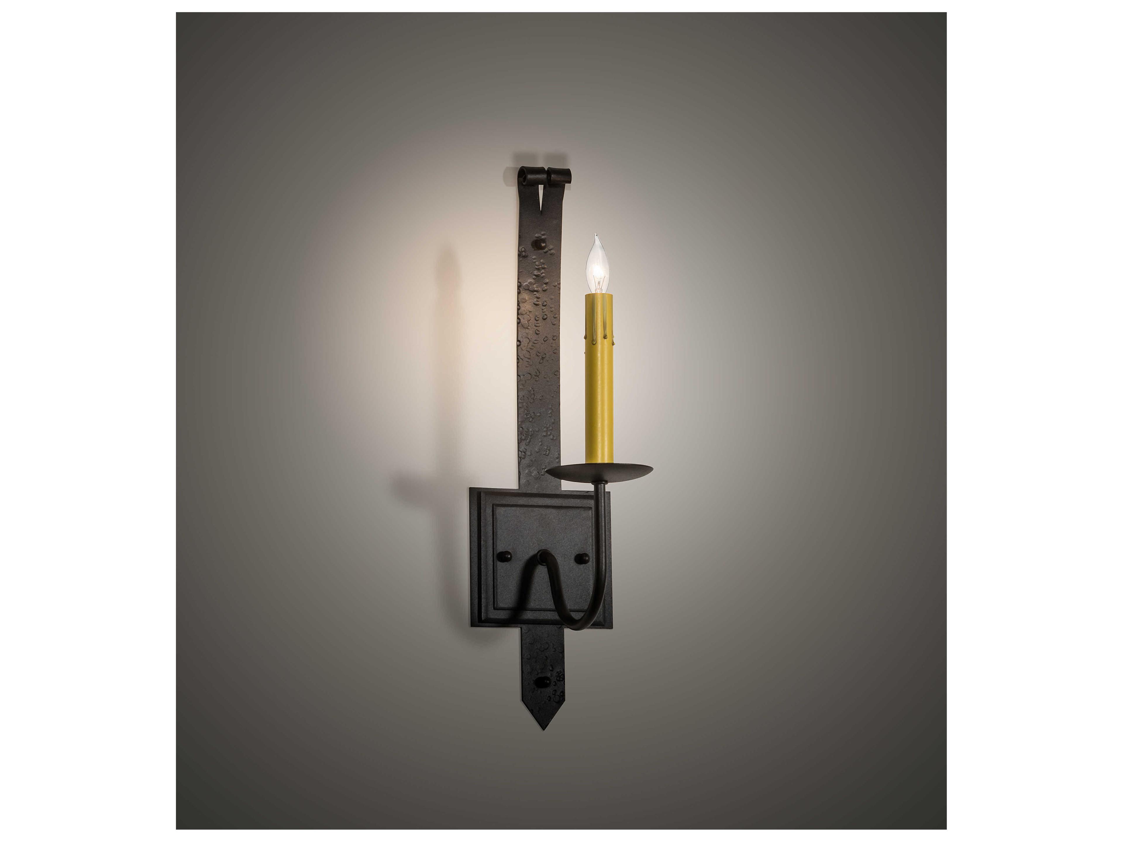 Meyda Costello 1-Light Black Wall Sconce