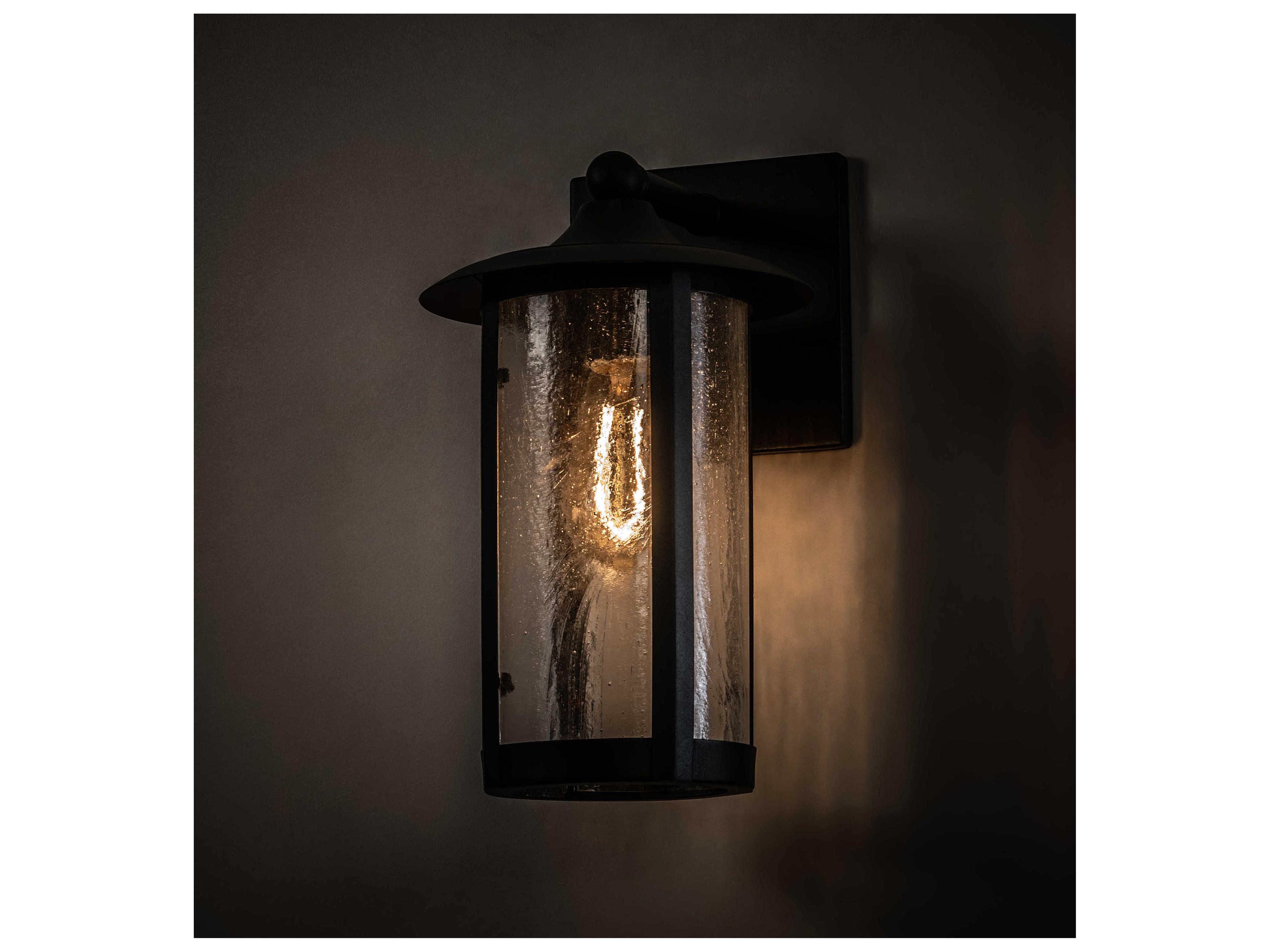 Meyda Fulton 1 - Light Glass Outdoor Wall Light