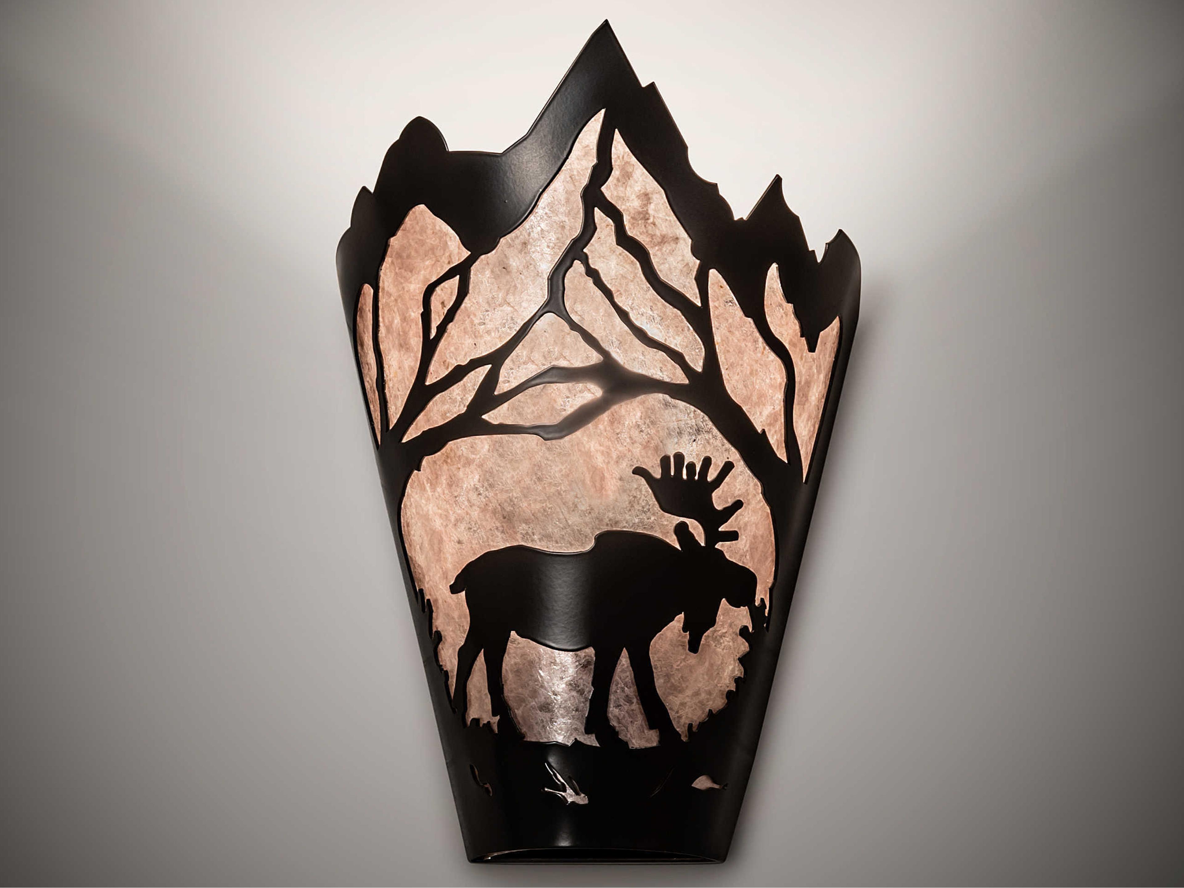 Meyda Moose At Dawn 1-Light Timeless Bronze Wall Sconce