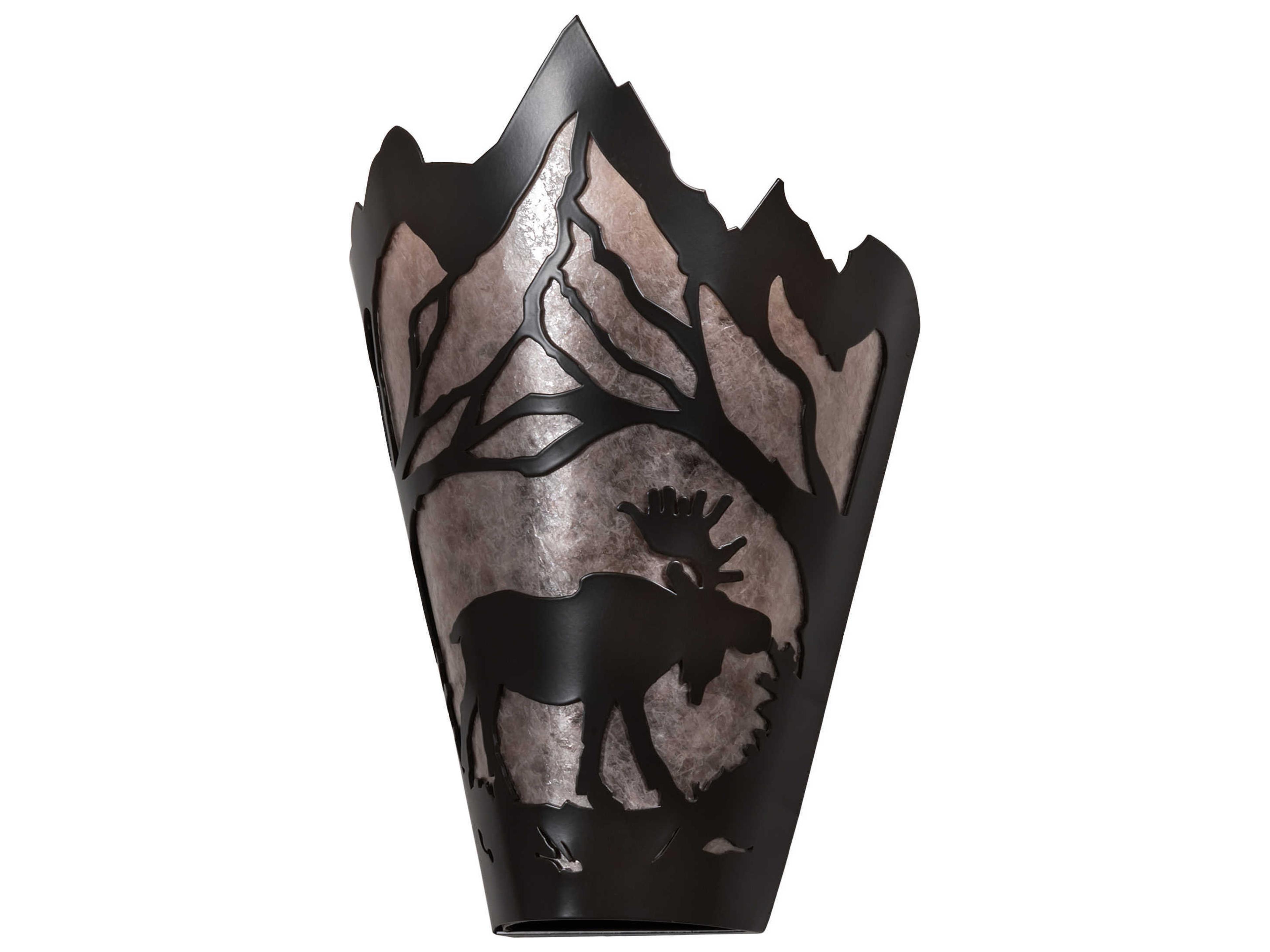 Meyda Moose At Dawn 1-Light Timeless Bronze Wall Sconce