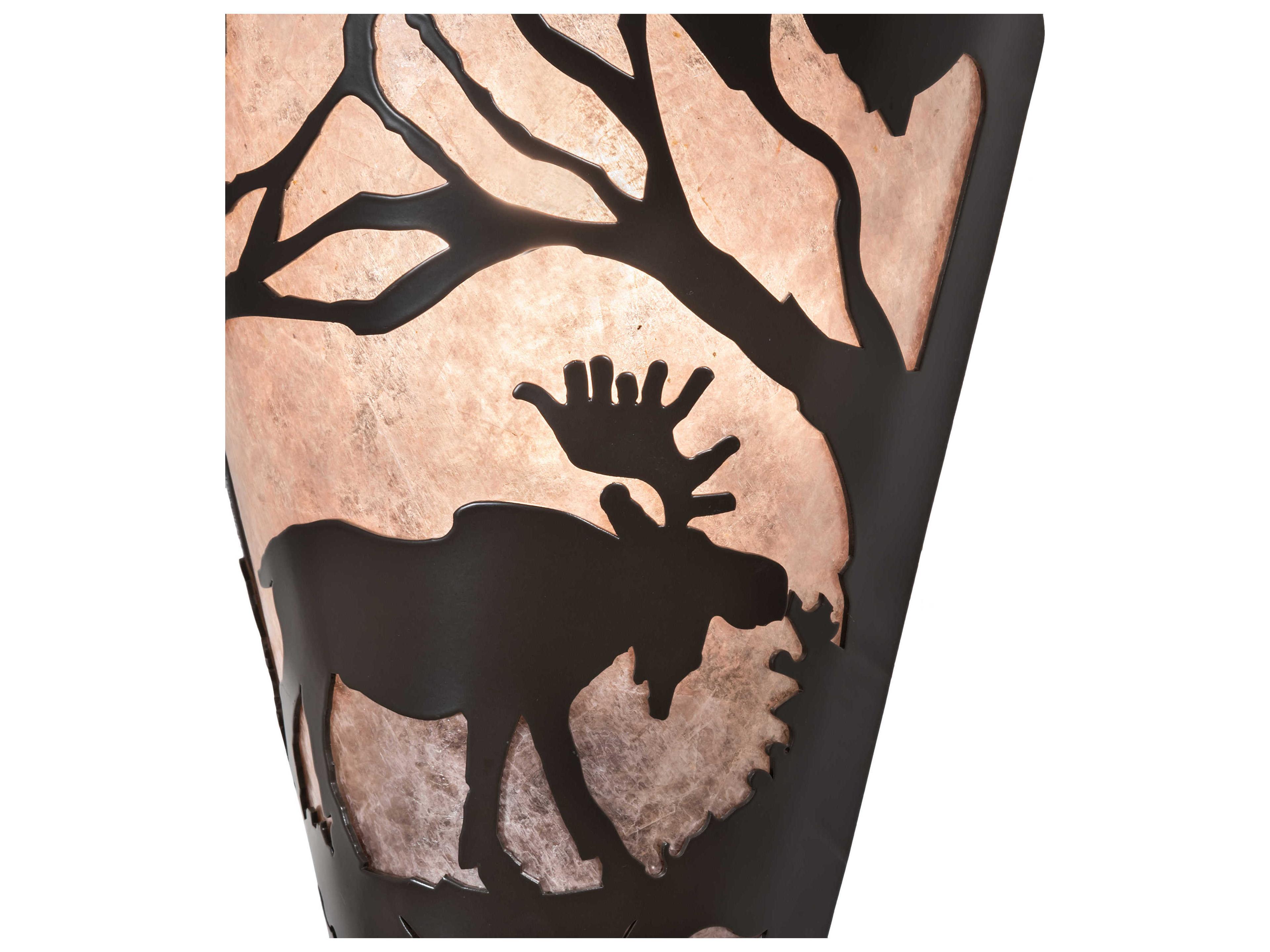 Meyda Moose At Dawn 1-Light Timeless Bronze Wall Sconce