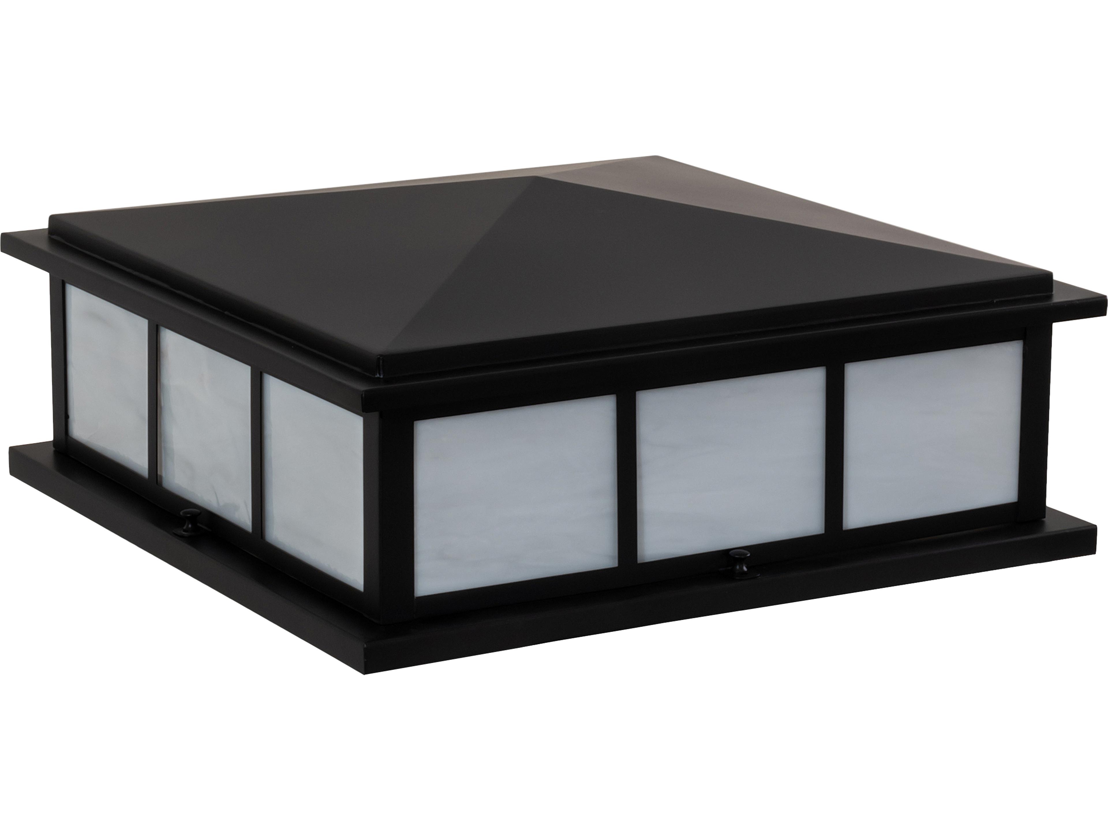 Meyda Seneca Double Bar Mission 4 - Light Glass Outdoor Pier