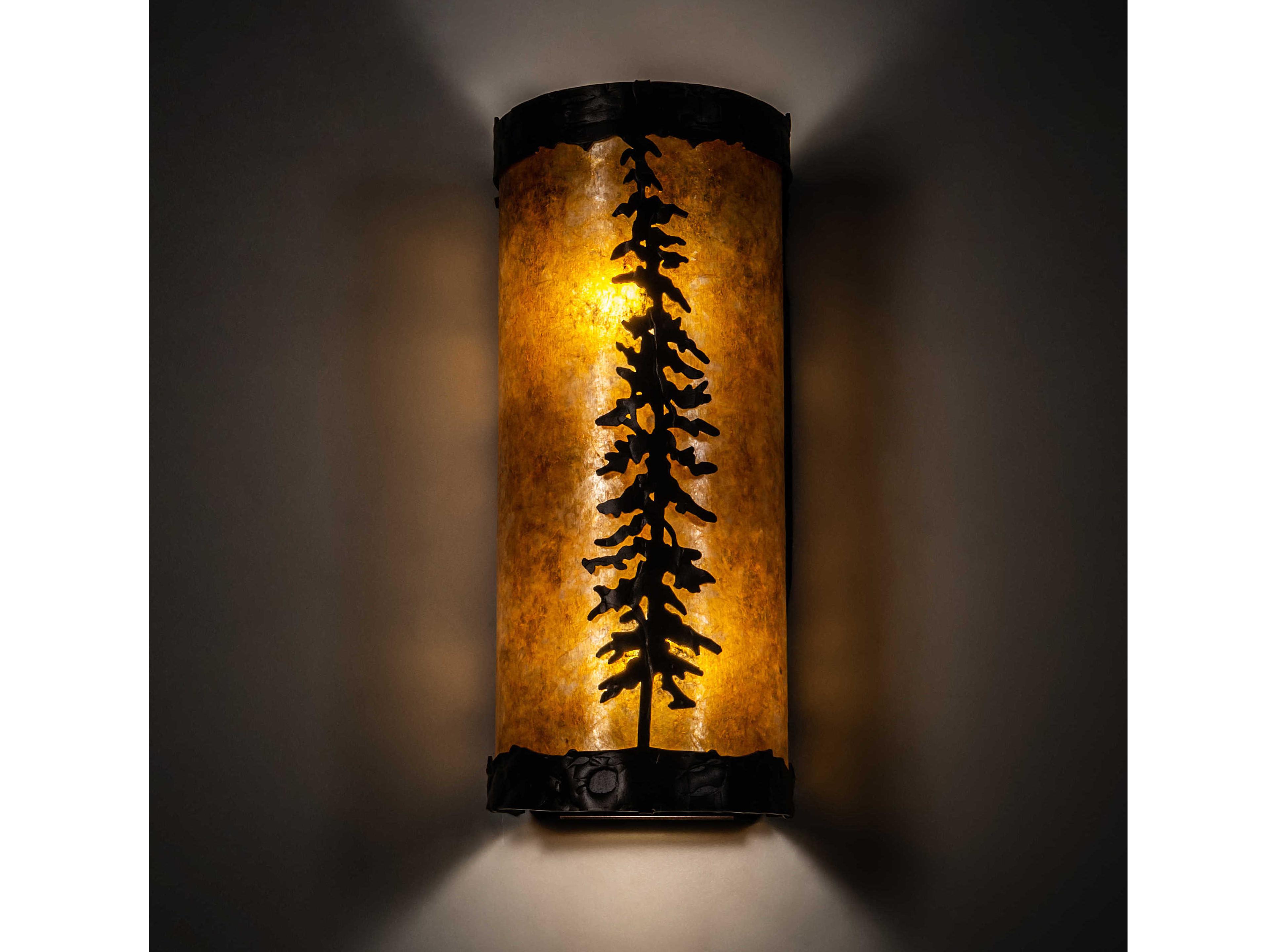Meyda Pines 2-Light Mahogany Bronze Brown LED Wall Sconce