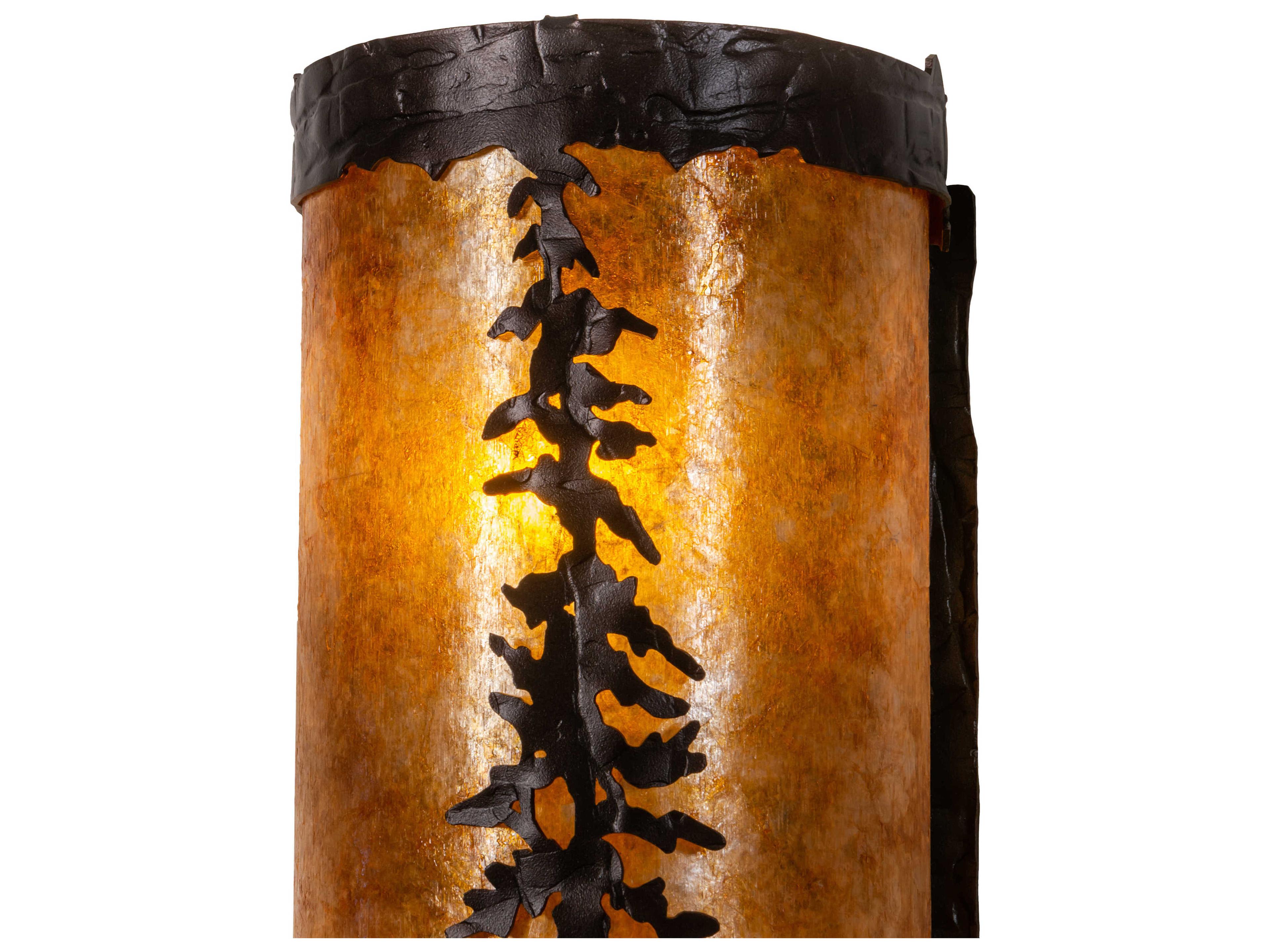 Meyda Pines 2-Light Mahogany Bronze Brown LED Wall Sconce