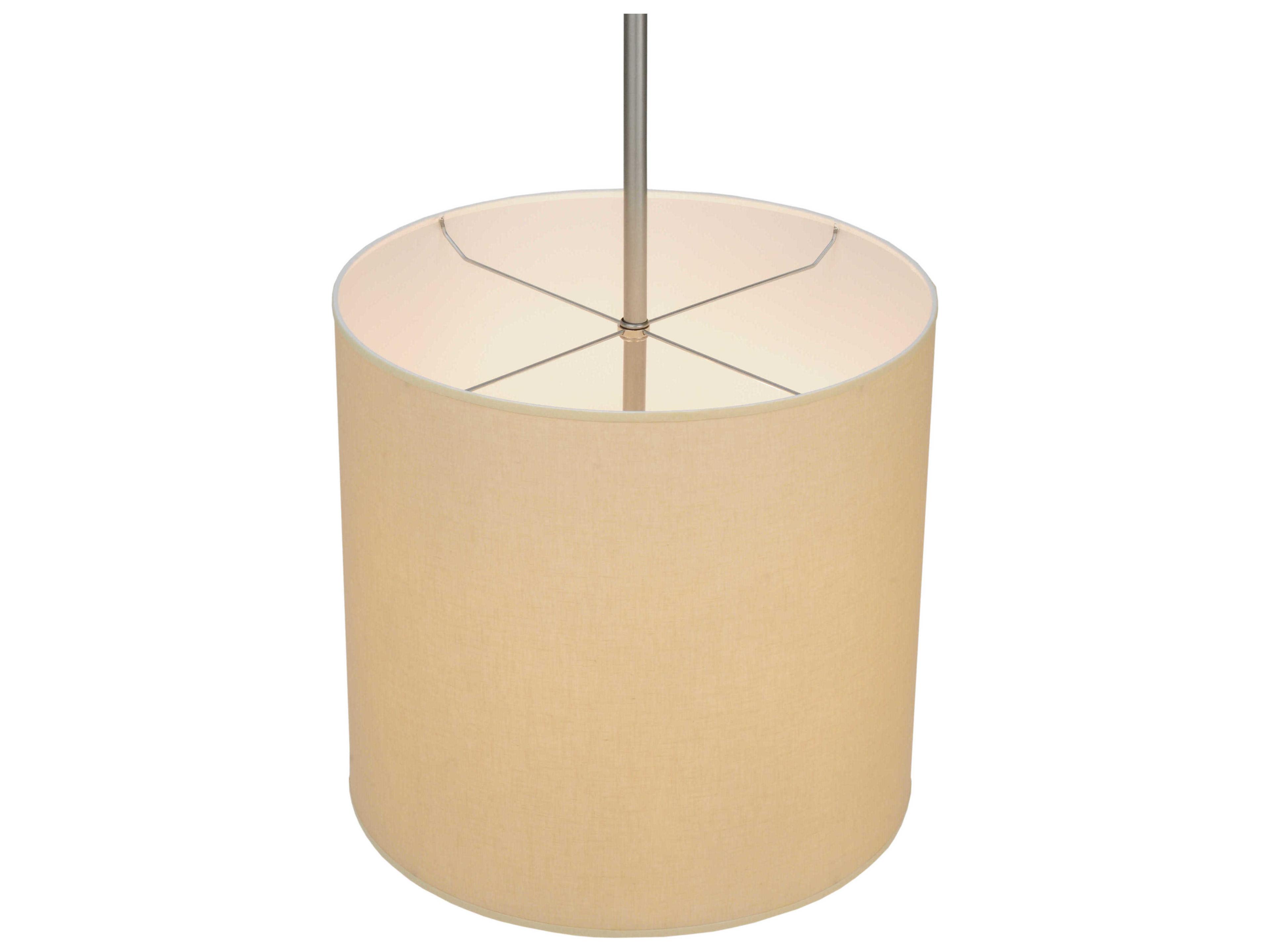 Meyda Cilindro 4-Light Brushed Nickel Gray Cylinder Pendant