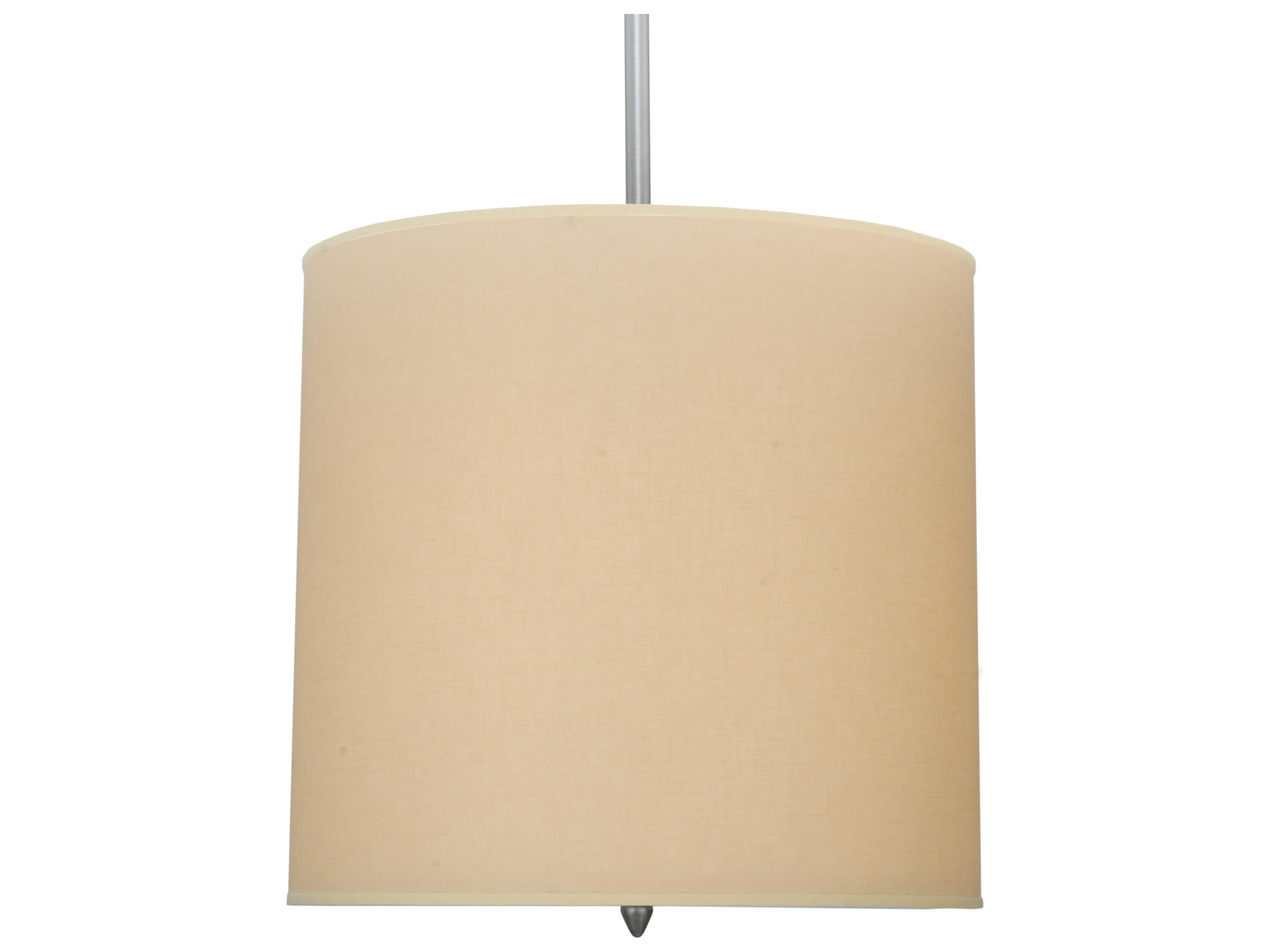 Meyda Cilindro 4-Light Brushed Nickel Gray Cylinder Pendant