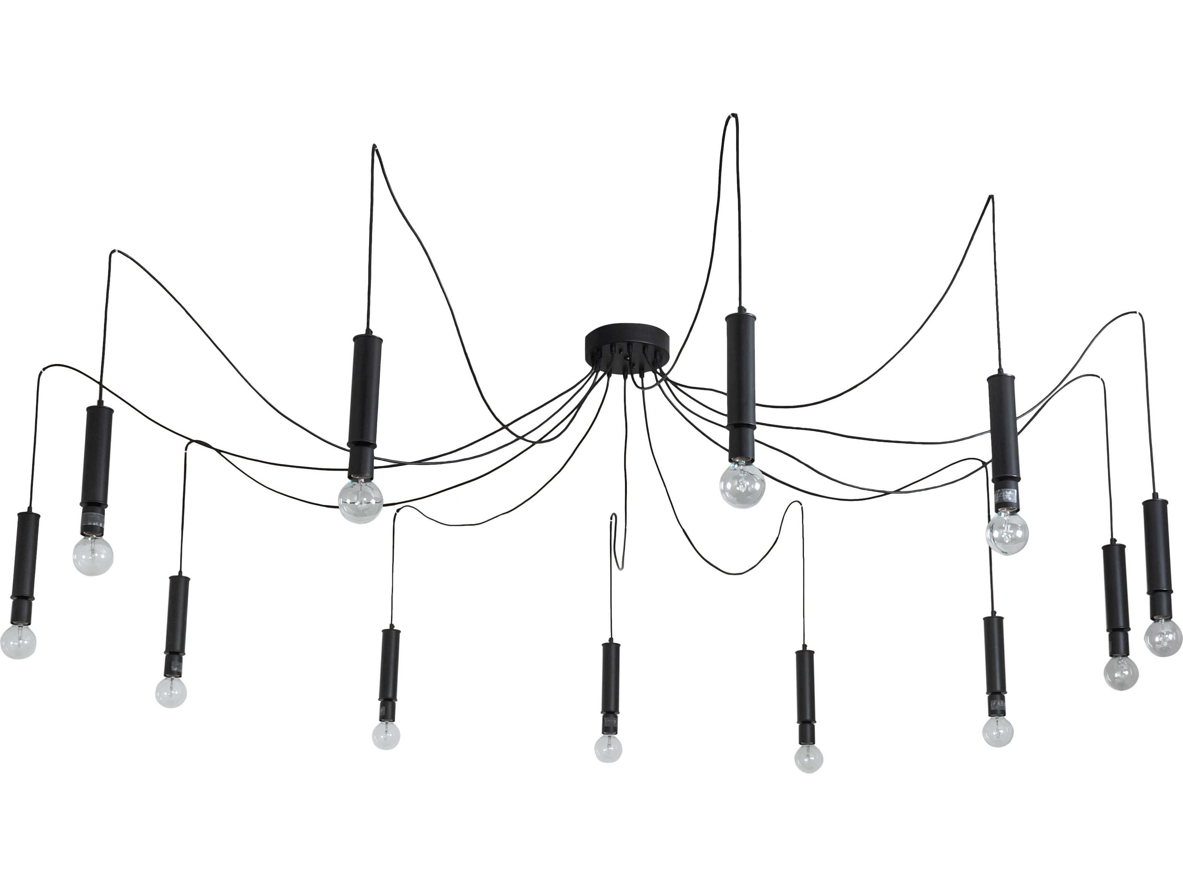 Meyda Castiliolite 12-Light Solar Black LED Pendant