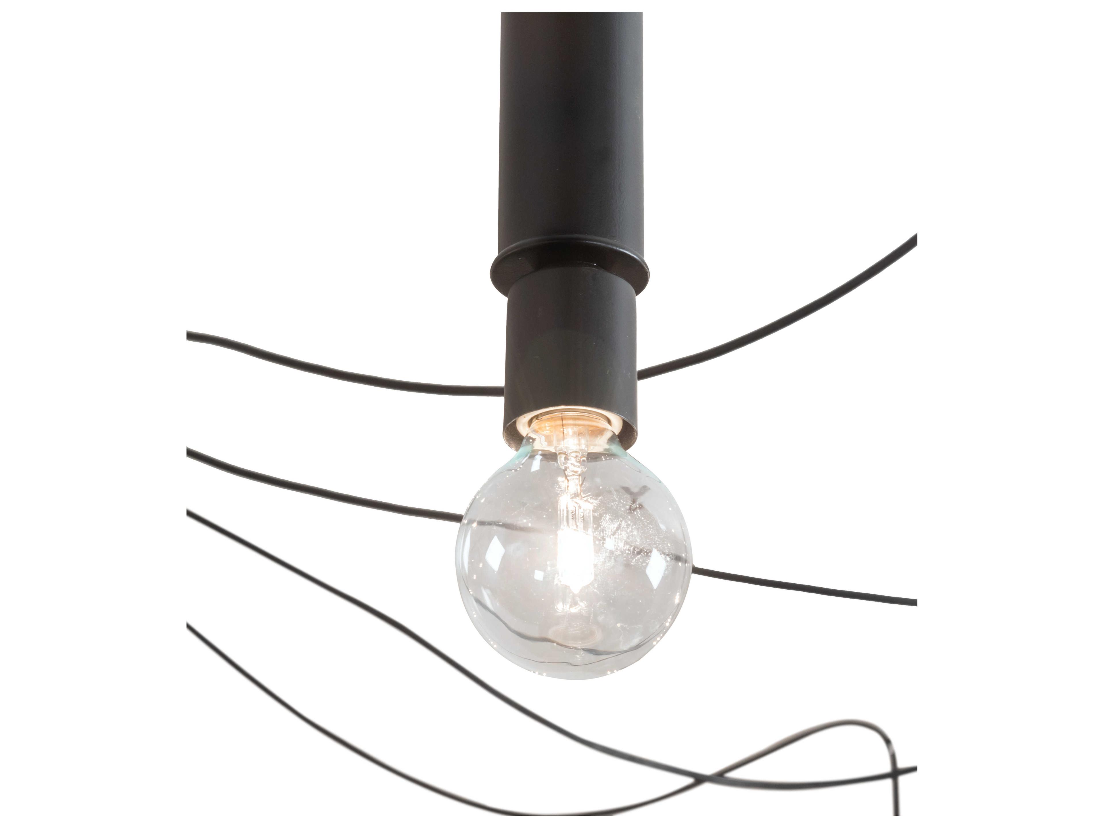 Meyda Castiliolite 12-Light Solar Black LED Pendant