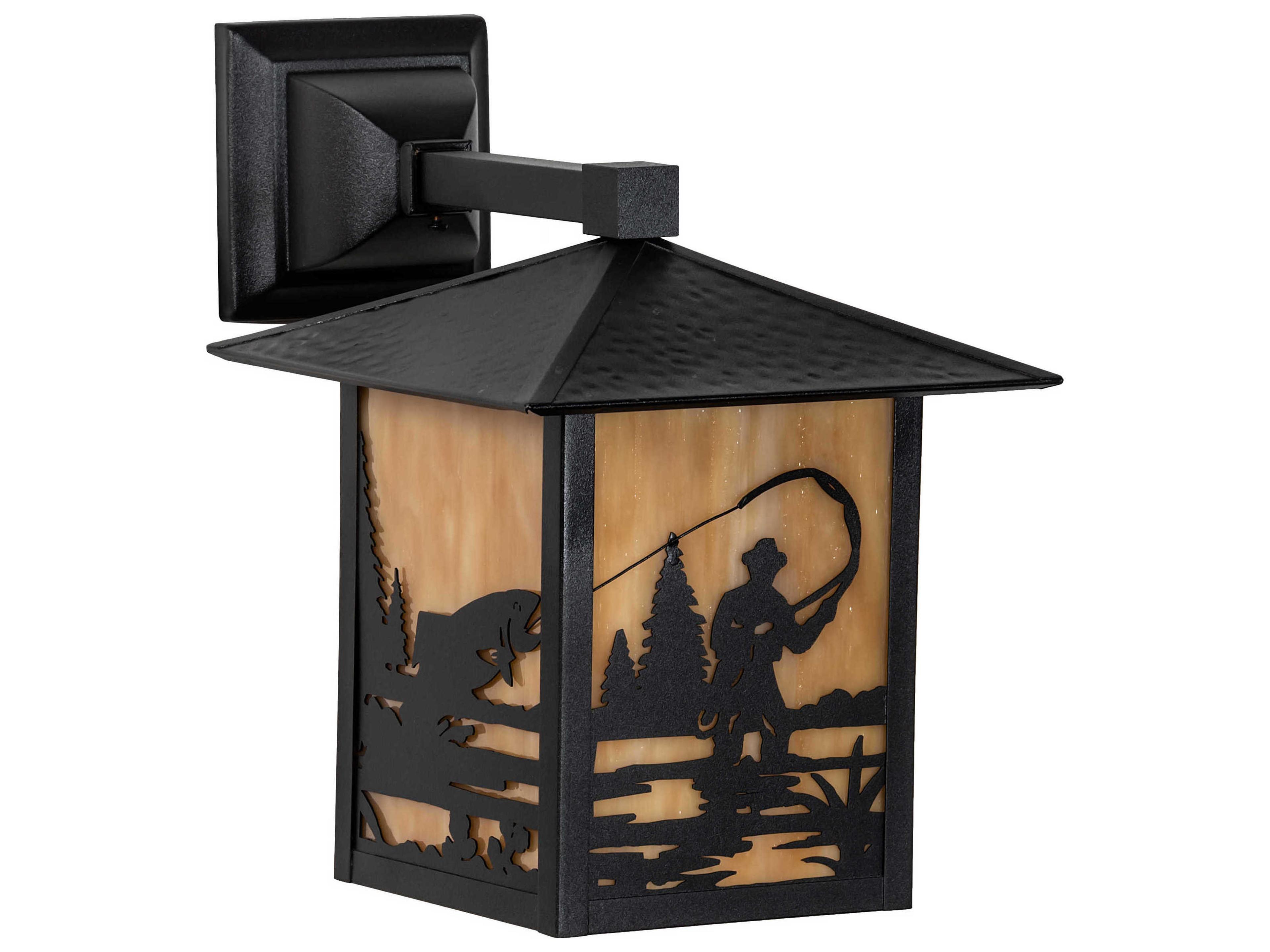 Meyda Seneca 1 - Light Glass Rustic Lodge Outdoor Wall Light