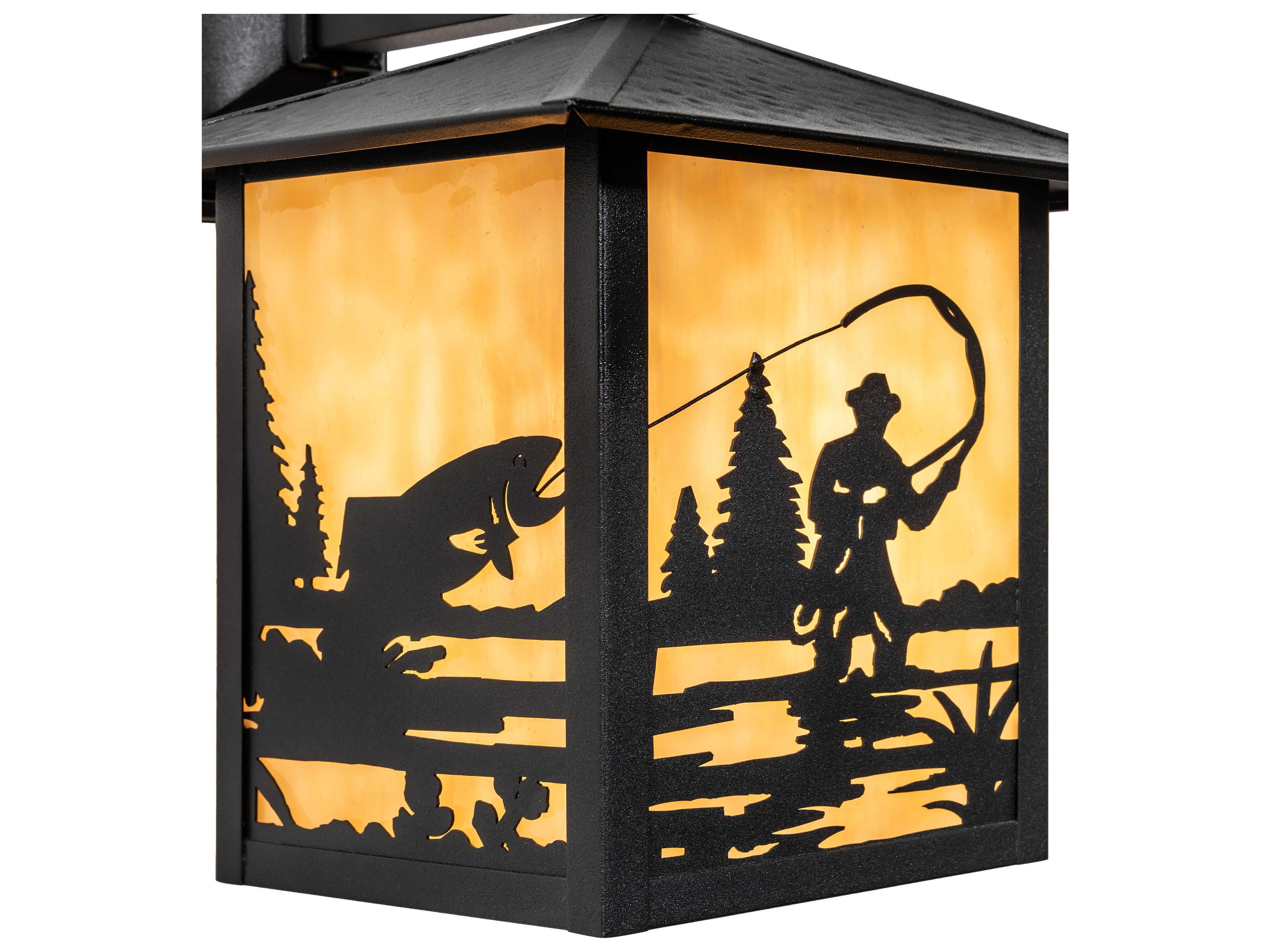 Meyda Seneca 1 - Light Glass Rustic Lodge Outdoor Wall Light