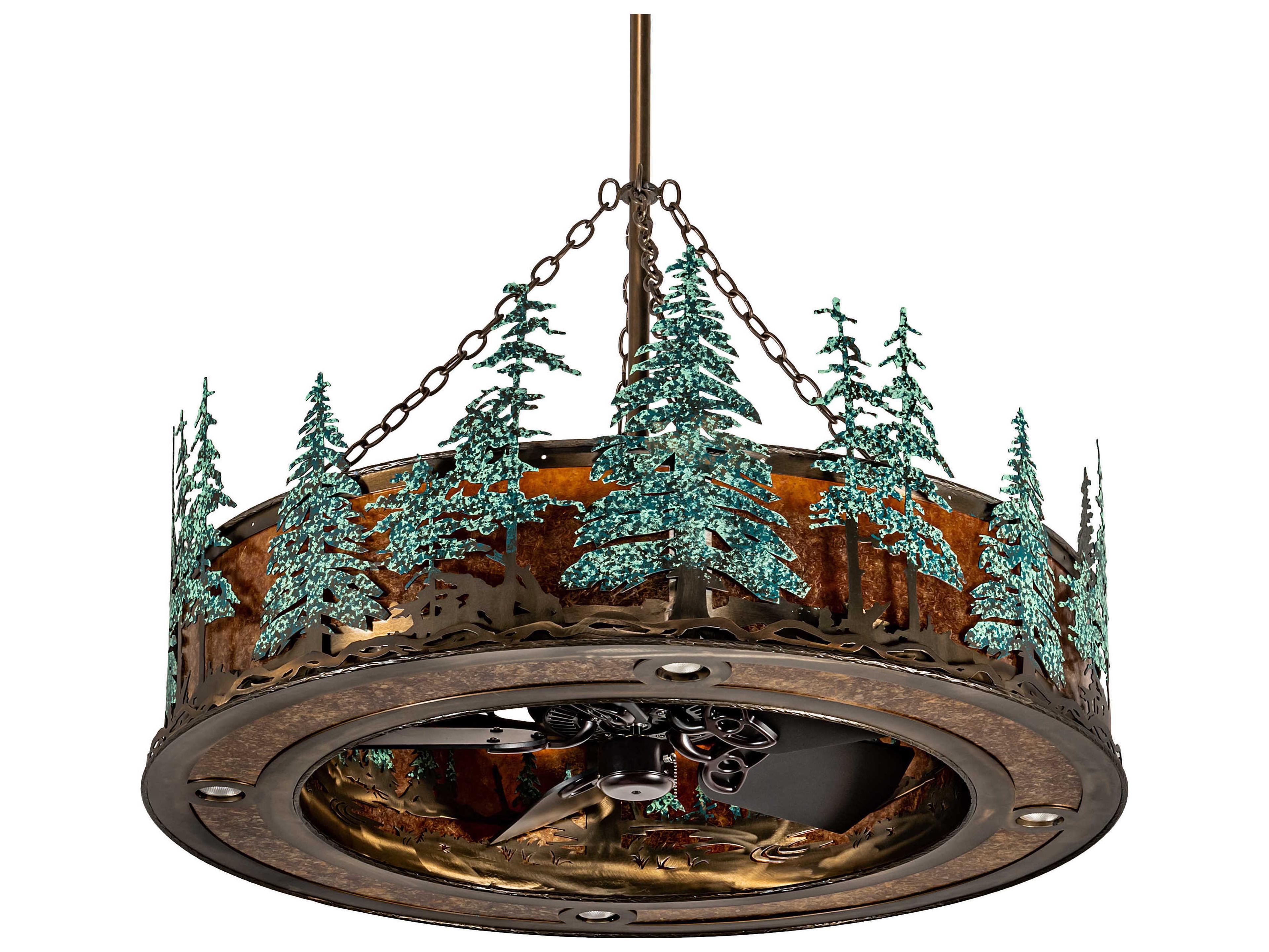 Meyda Tall Pines 45" 1 2 - Light Chandel-Air