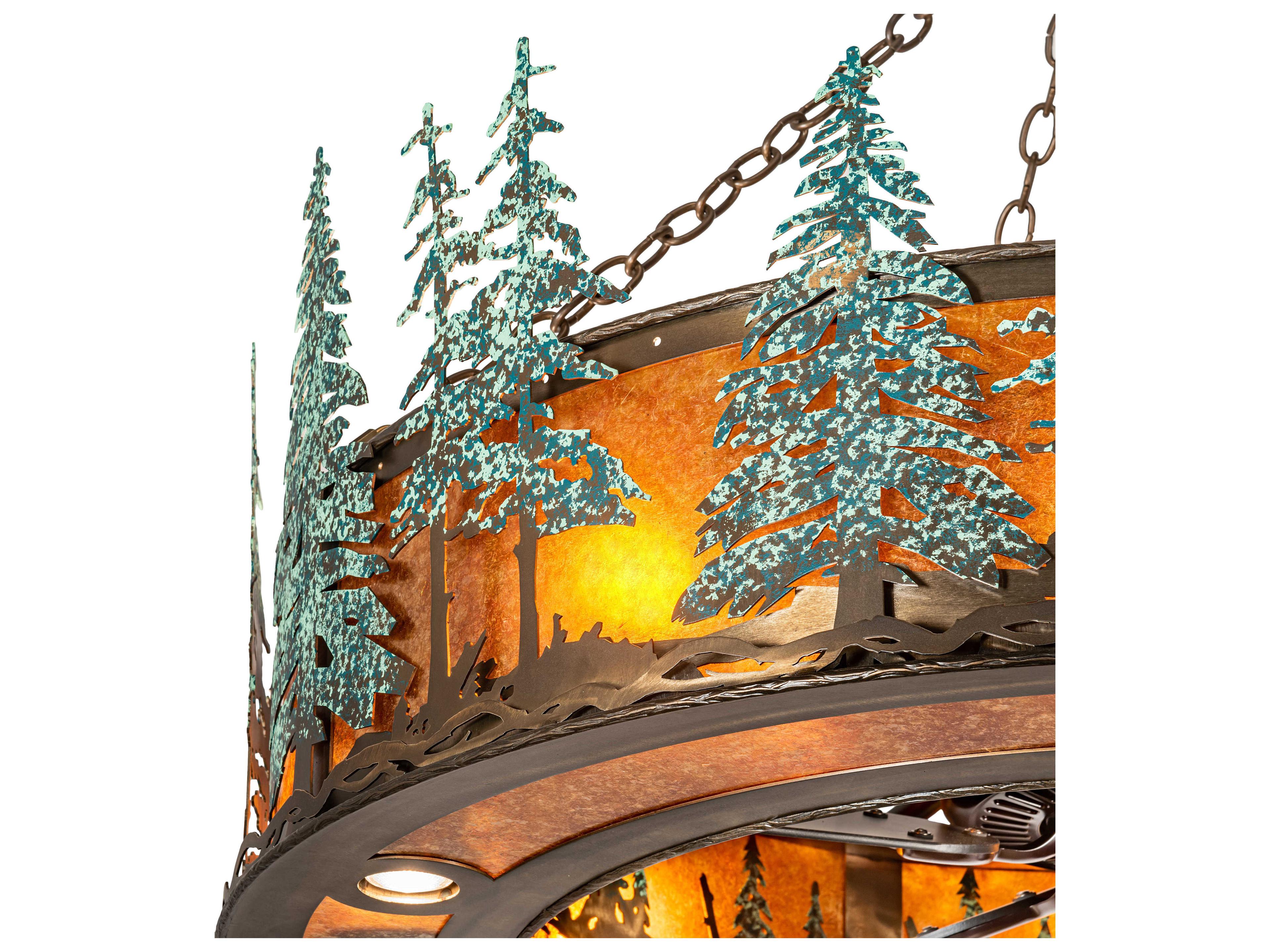 Meyda Tall Pines 45" 1 2 - Light Chandel-Air