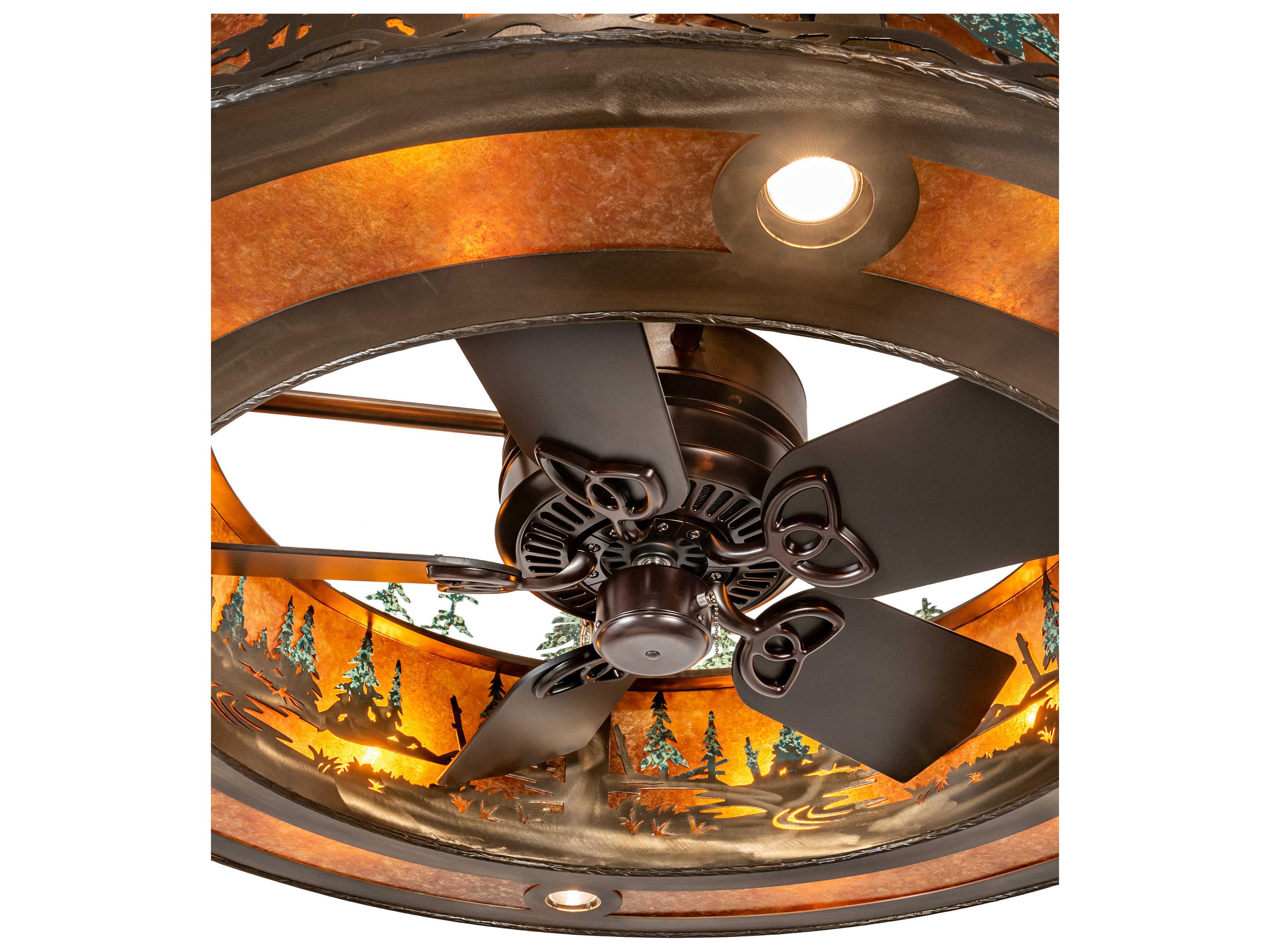 Meyda Tall Pines 45" 1 2 - Light Chandel-Air