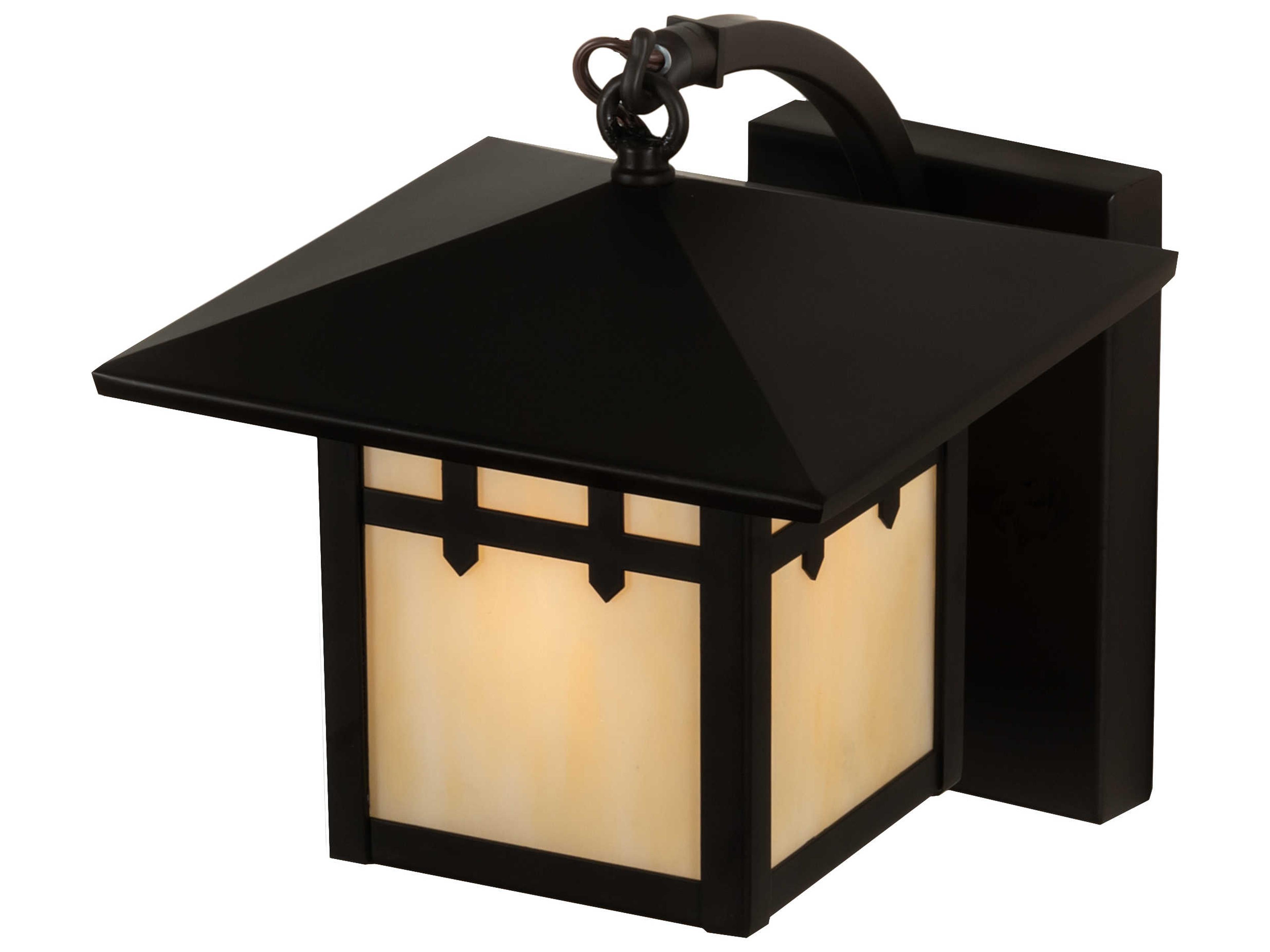 Meyda Seneca 1 - Light Glass Outdoor Wall Light