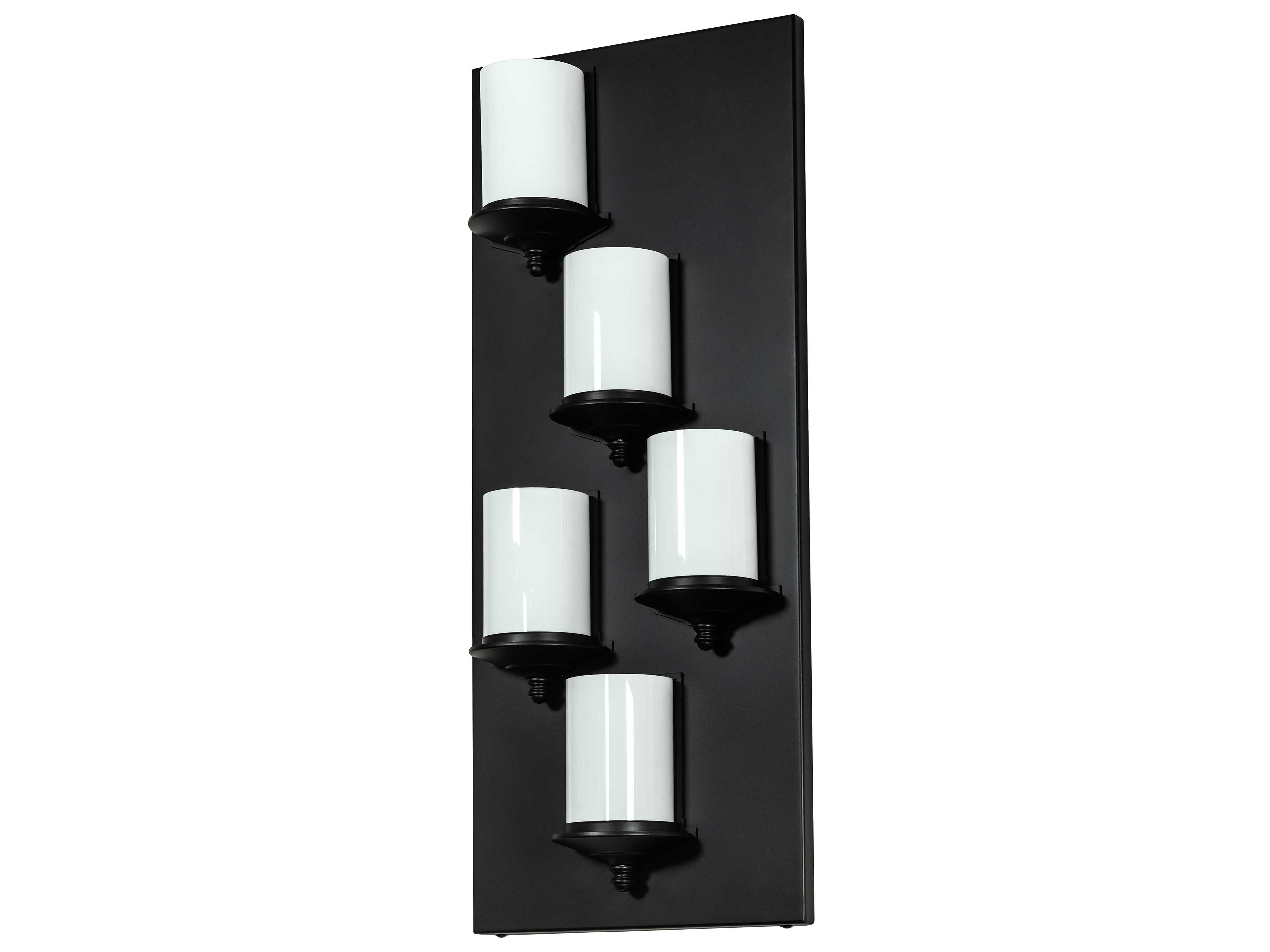 Meyda Octavia 5-Light Solar Black Wall Sconce