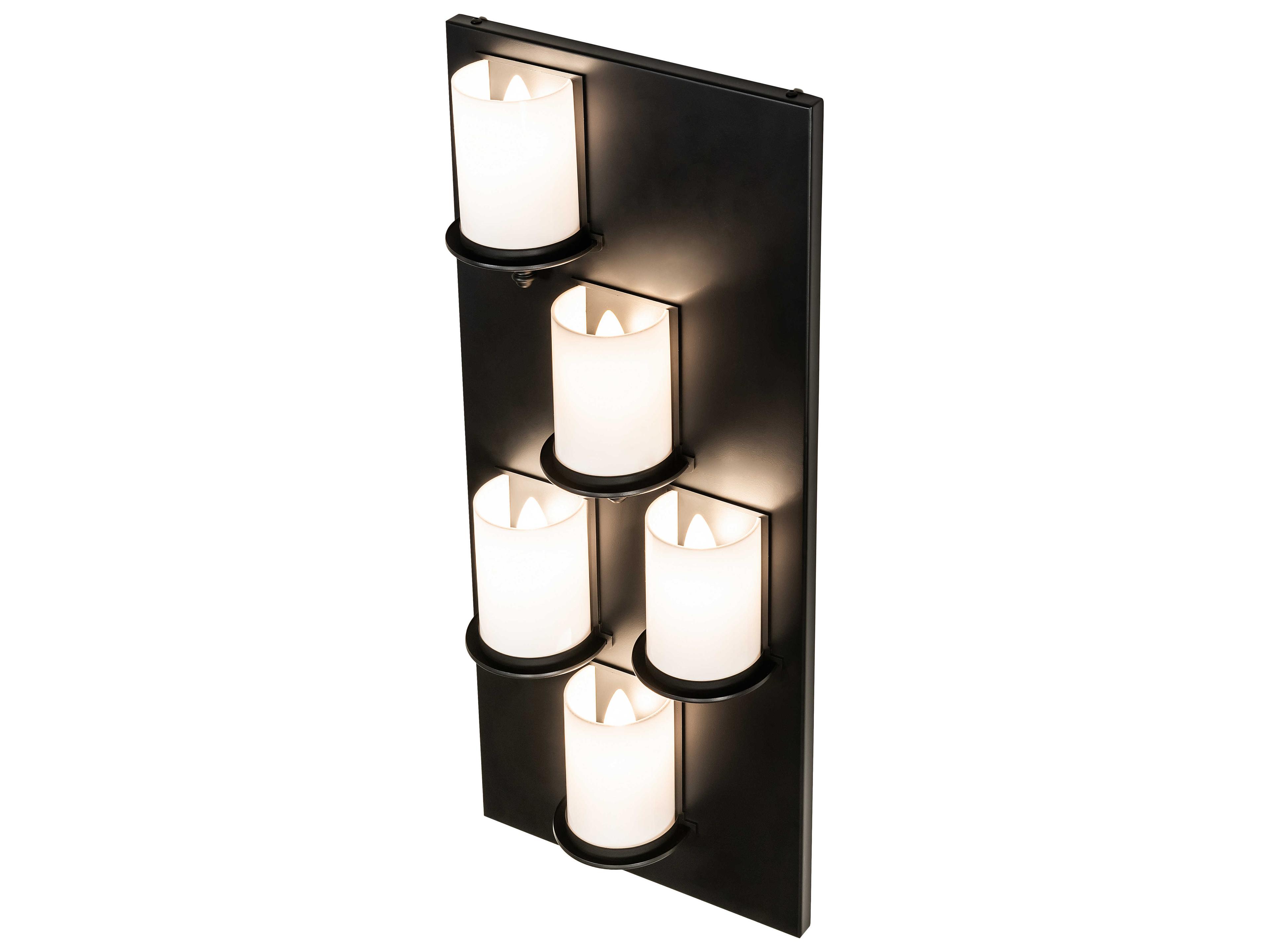Meyda Octavia 5-Light Solar Black Wall Sconce