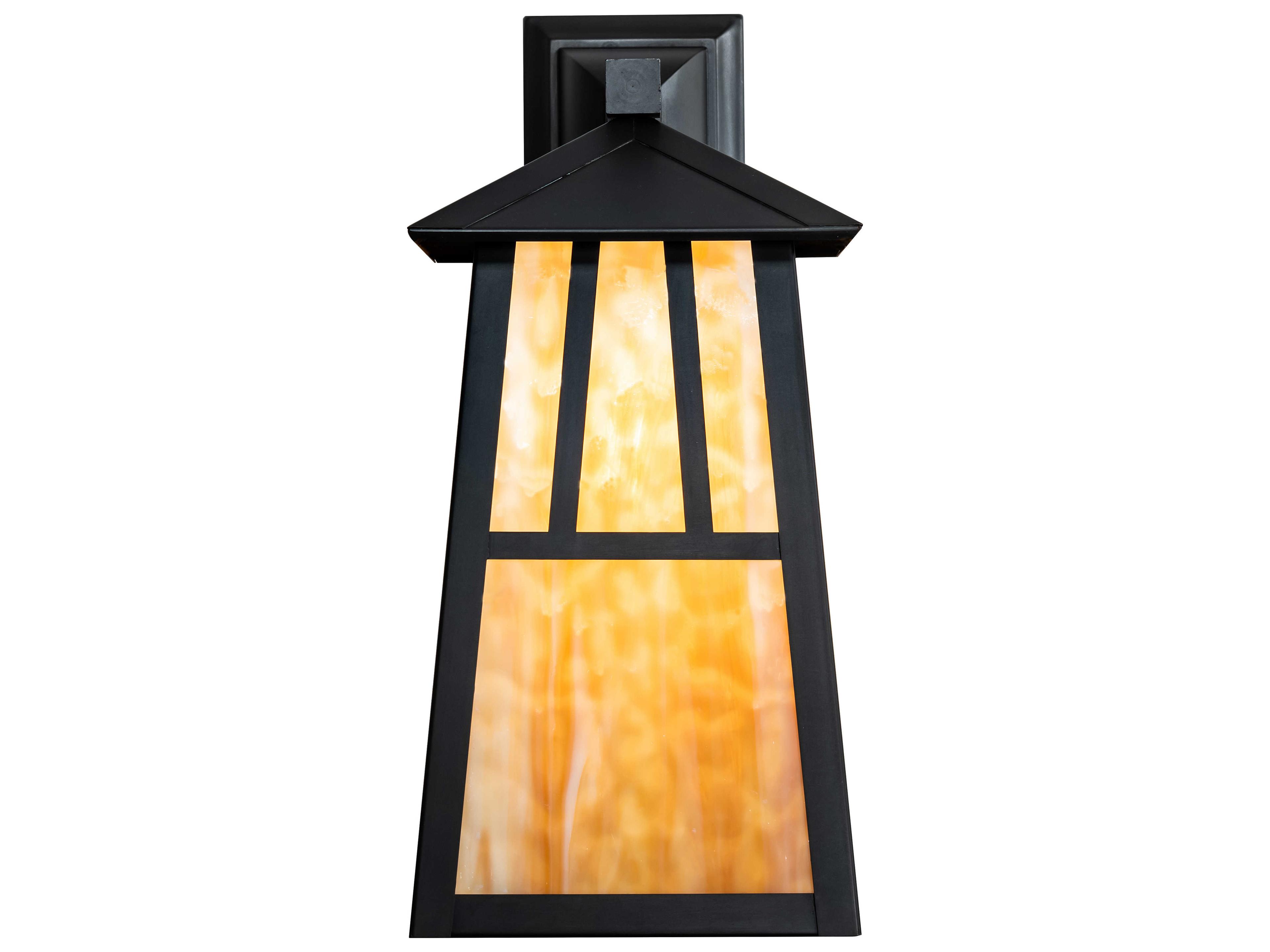 Meyda Seneca Double Bar Mission 1 - Light Glass Outdoor Wall Light