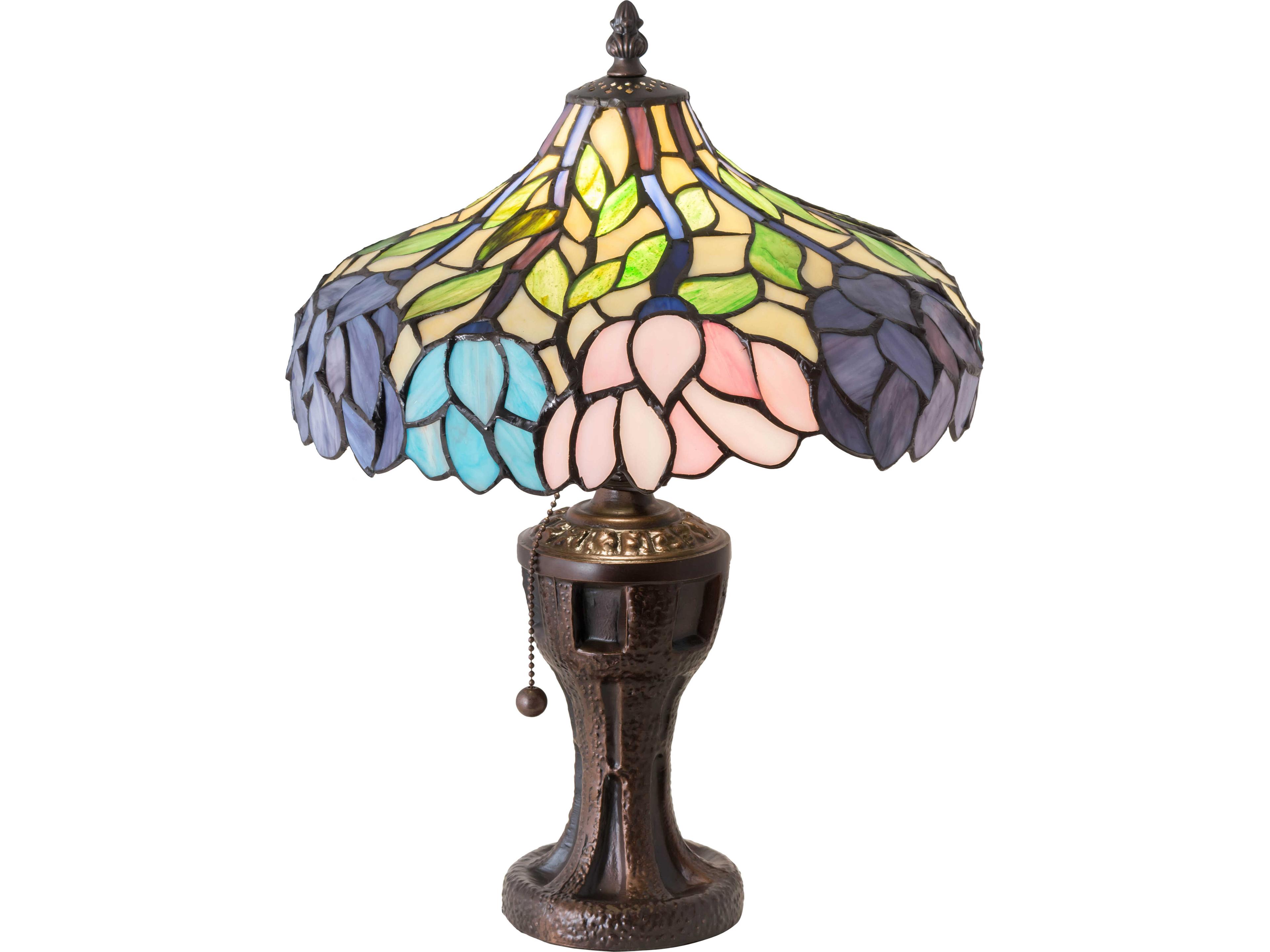Wisteria Blue Traditional Table Lamp