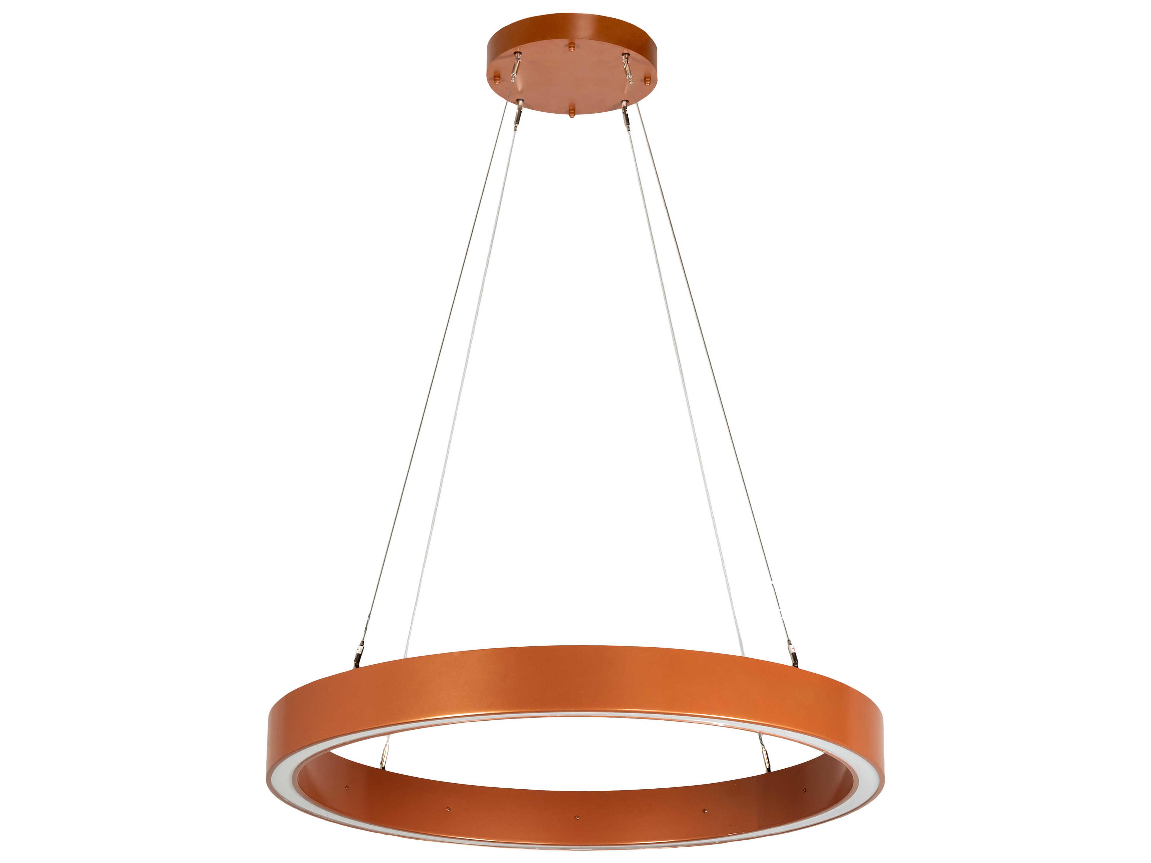 Meyda Anillo Strip Copper LED Round Pendant