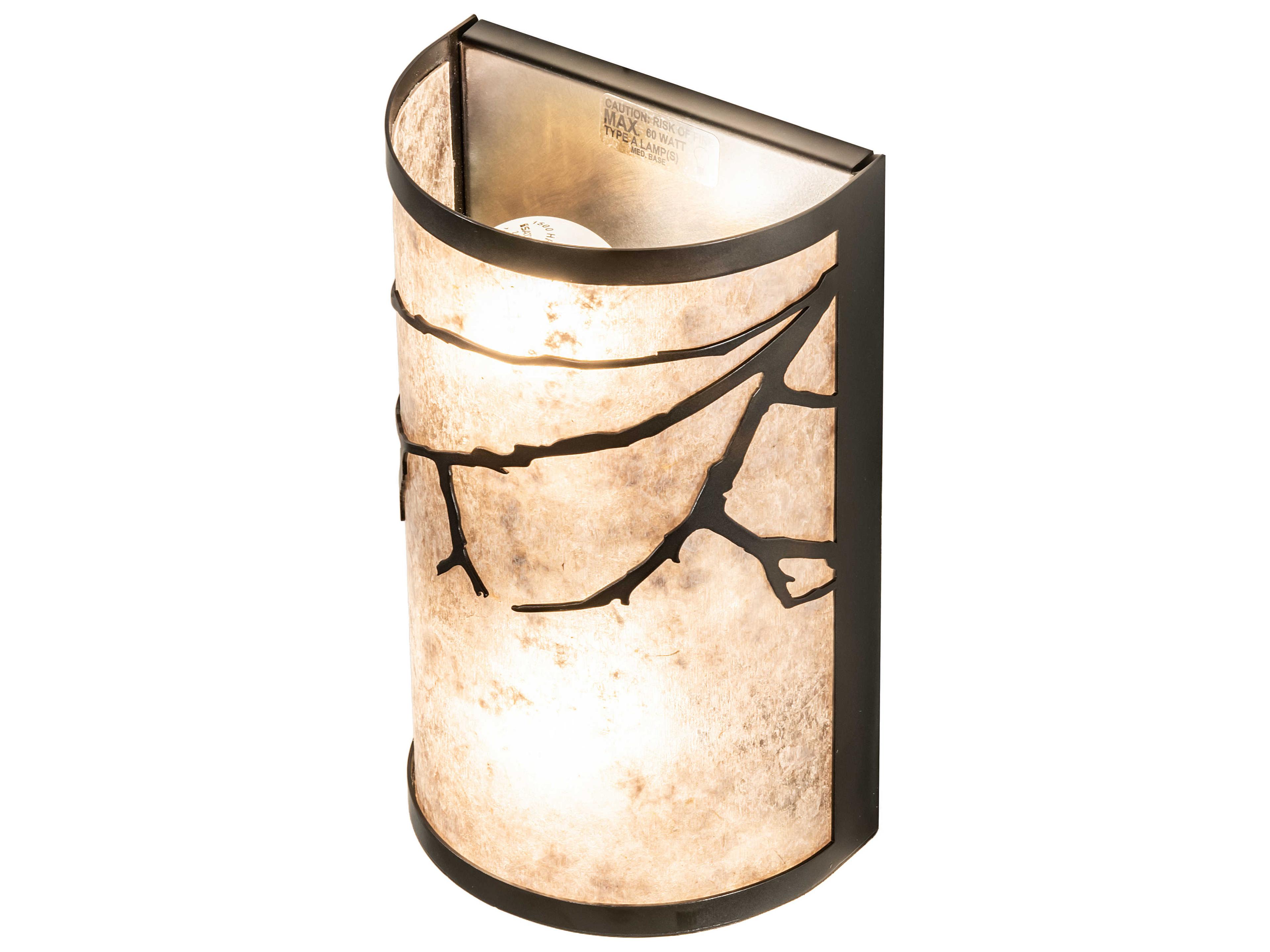 Meyda Branches 2-Light Antique Copper Wall Sconce