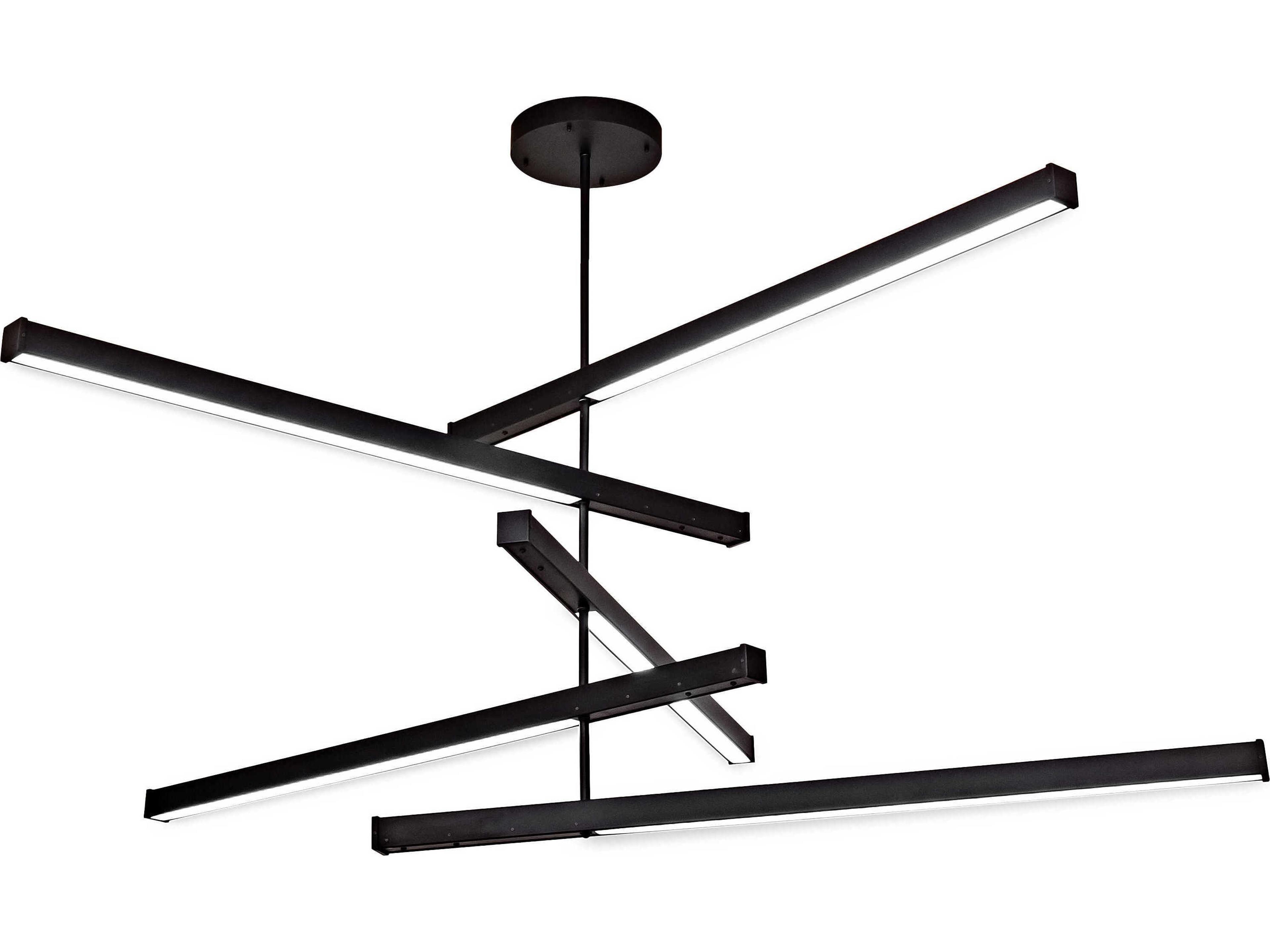 Black LED Linear Pendant