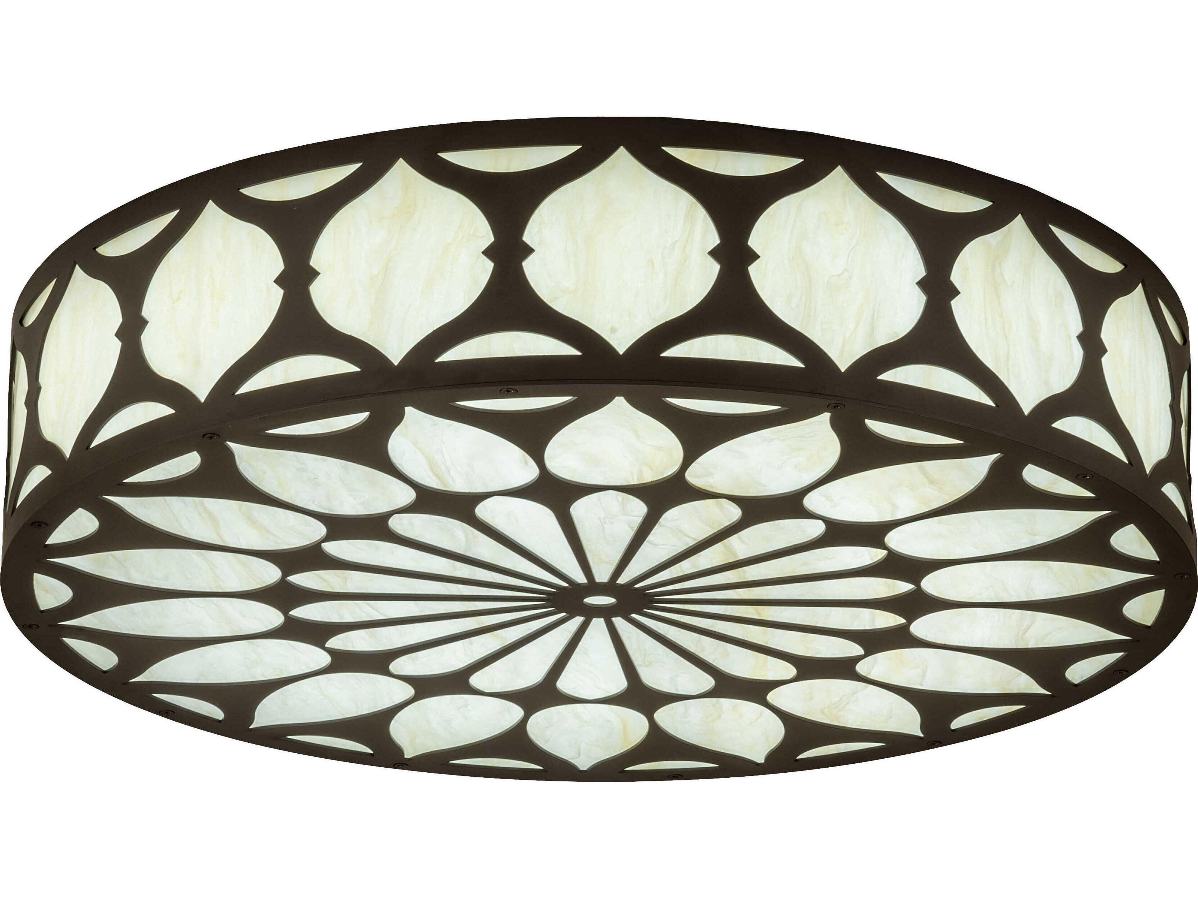 Oil Rubbed Bronze LED Round Flush Mount