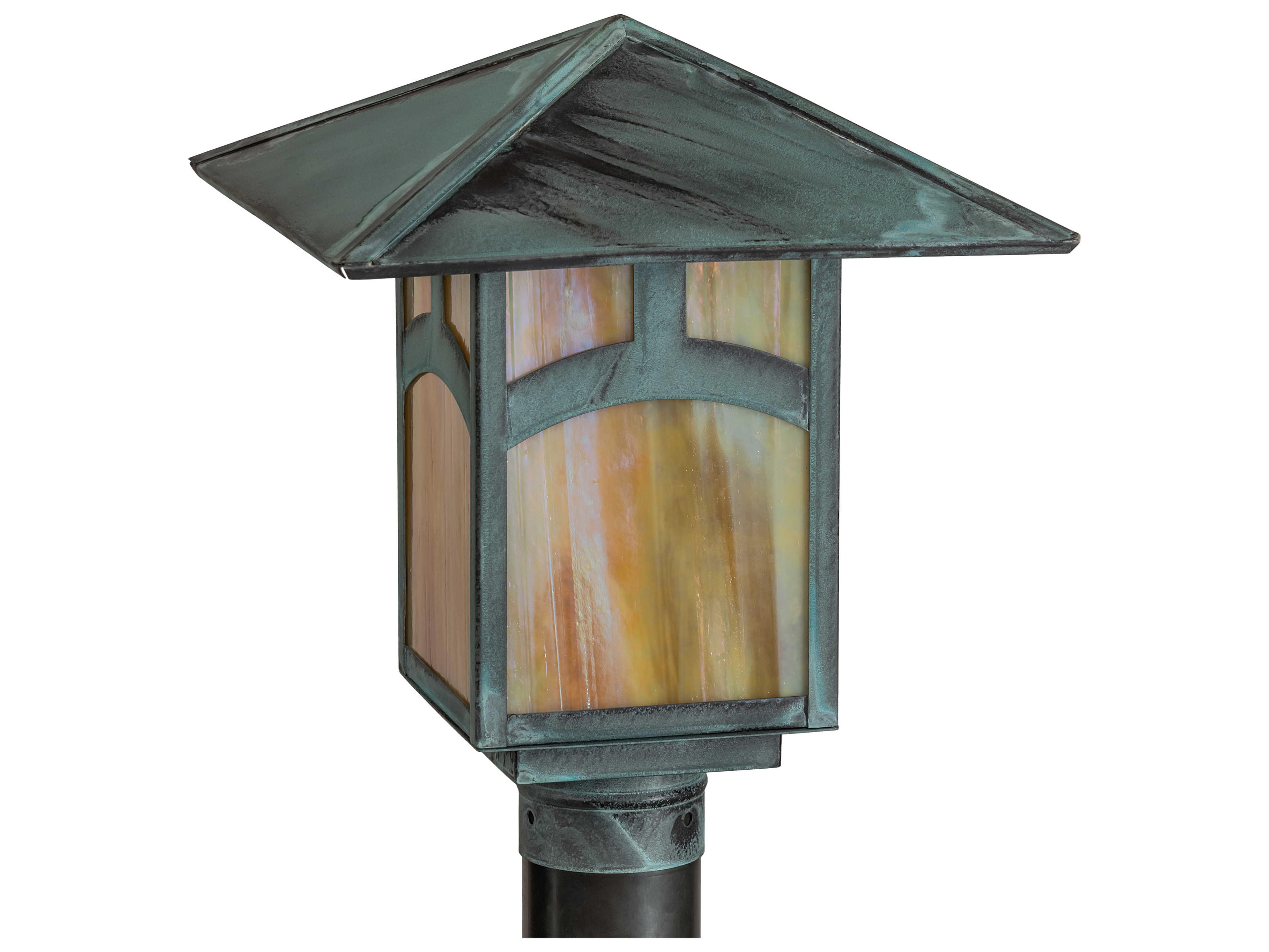 Meyda Seneca 1 - Light Glass Outdoor Post Light