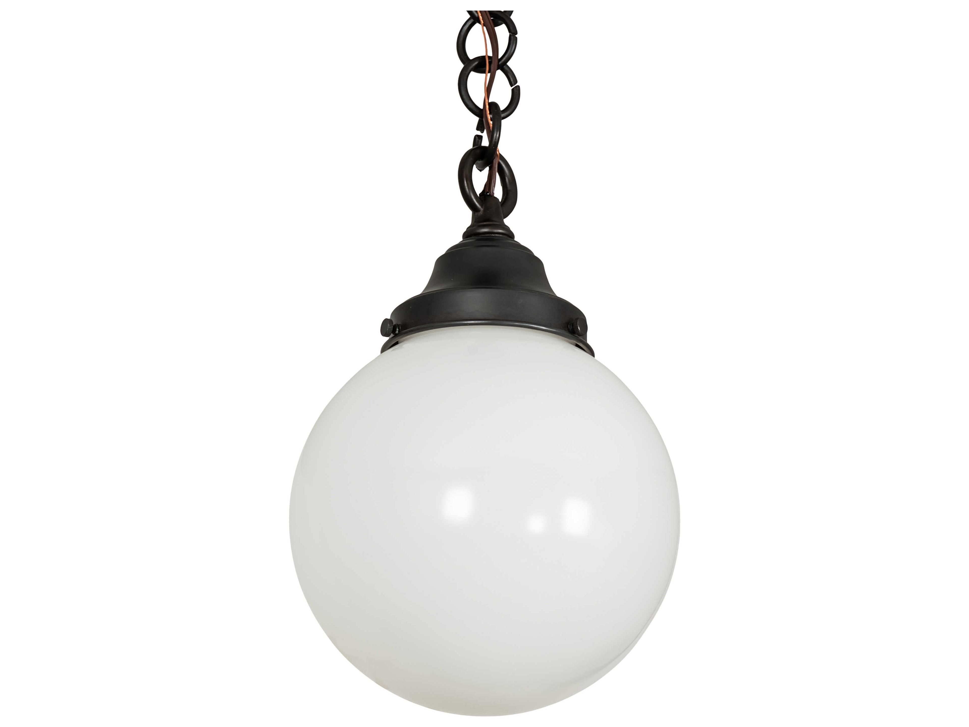 Meyda Revival Schoolhouse 1 - Light Glass Outdoor Hanging Light