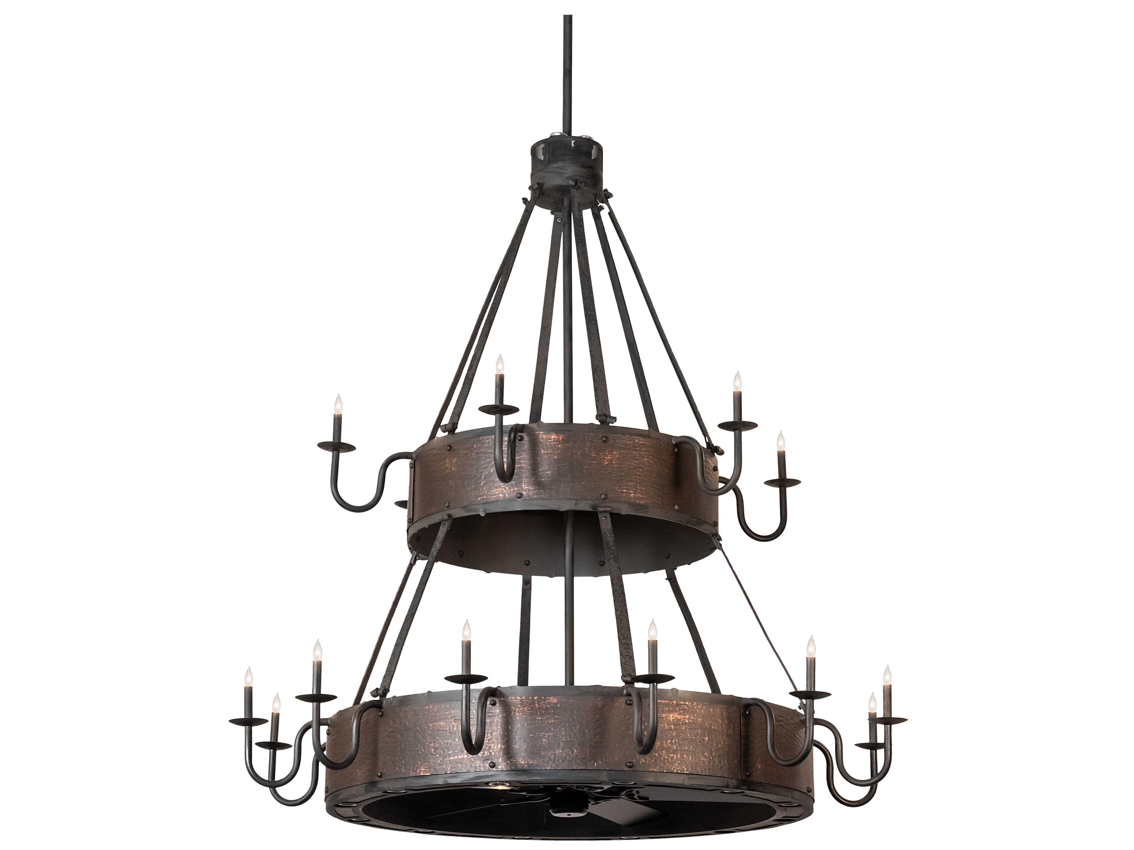 Meyda 18-Light 74" LED Ceiling Fan