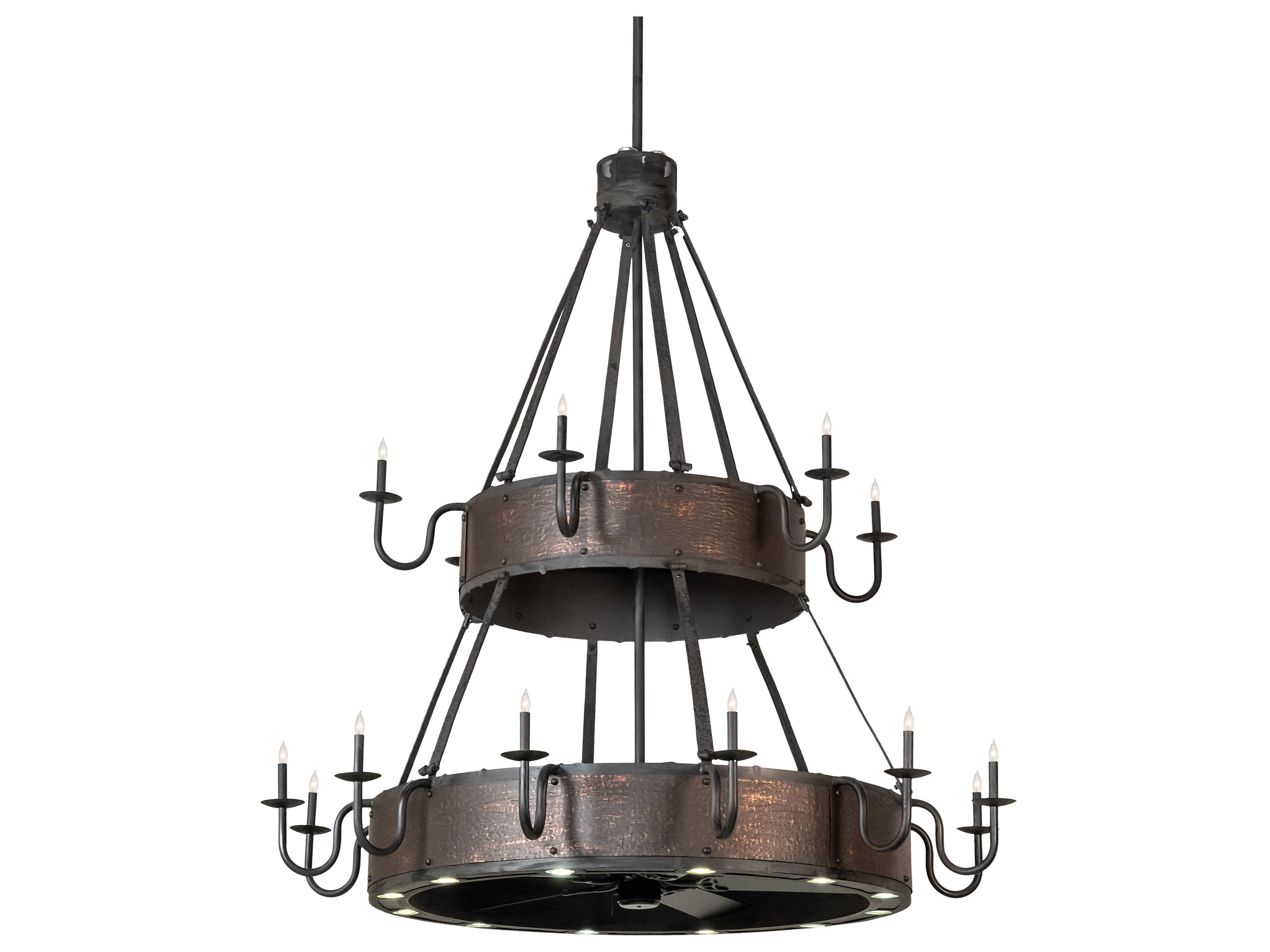 Meyda 18-Light 74" LED Ceiling Fan