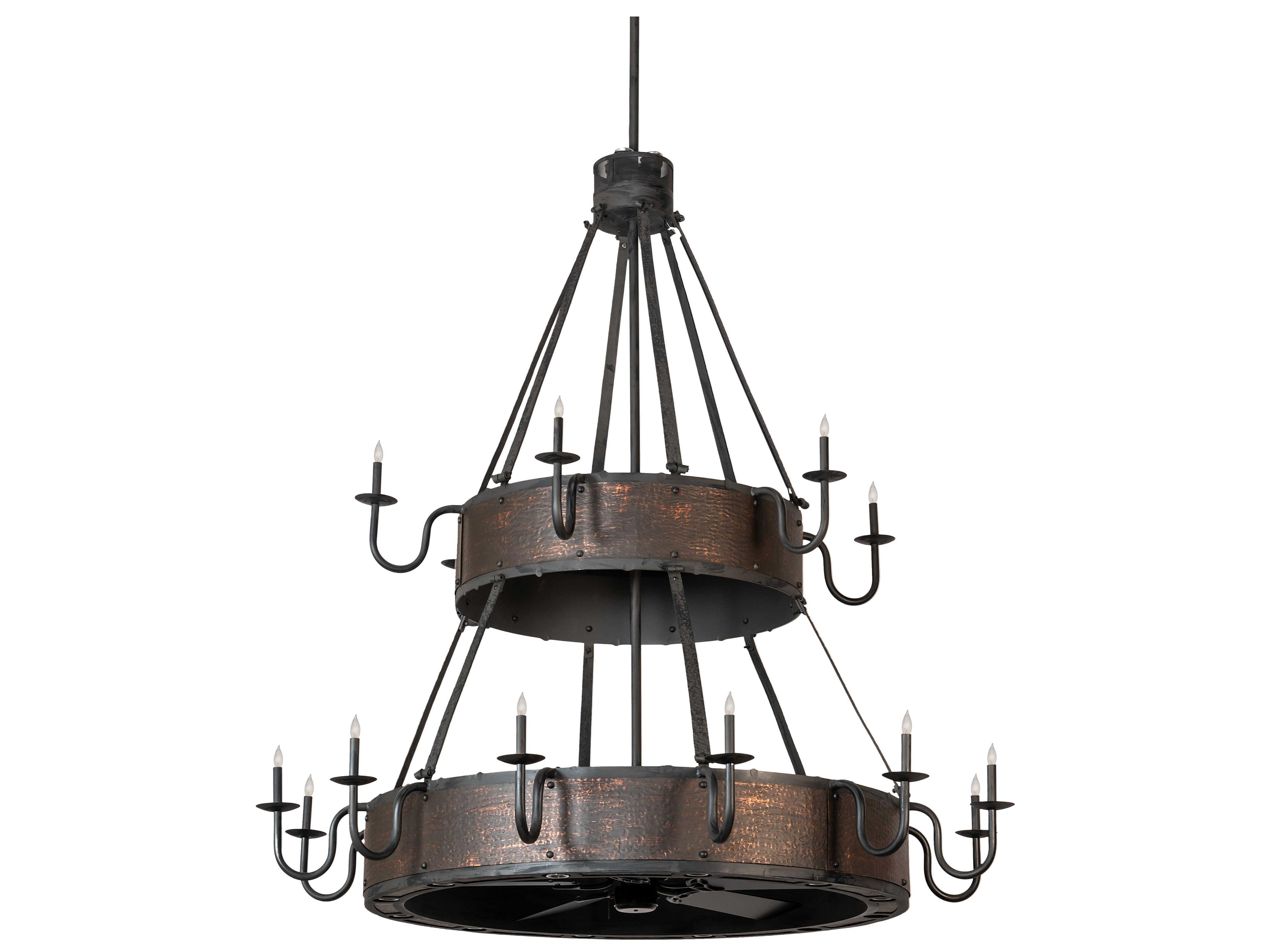 Meyda 18-Light 74" LED Ceiling Fan