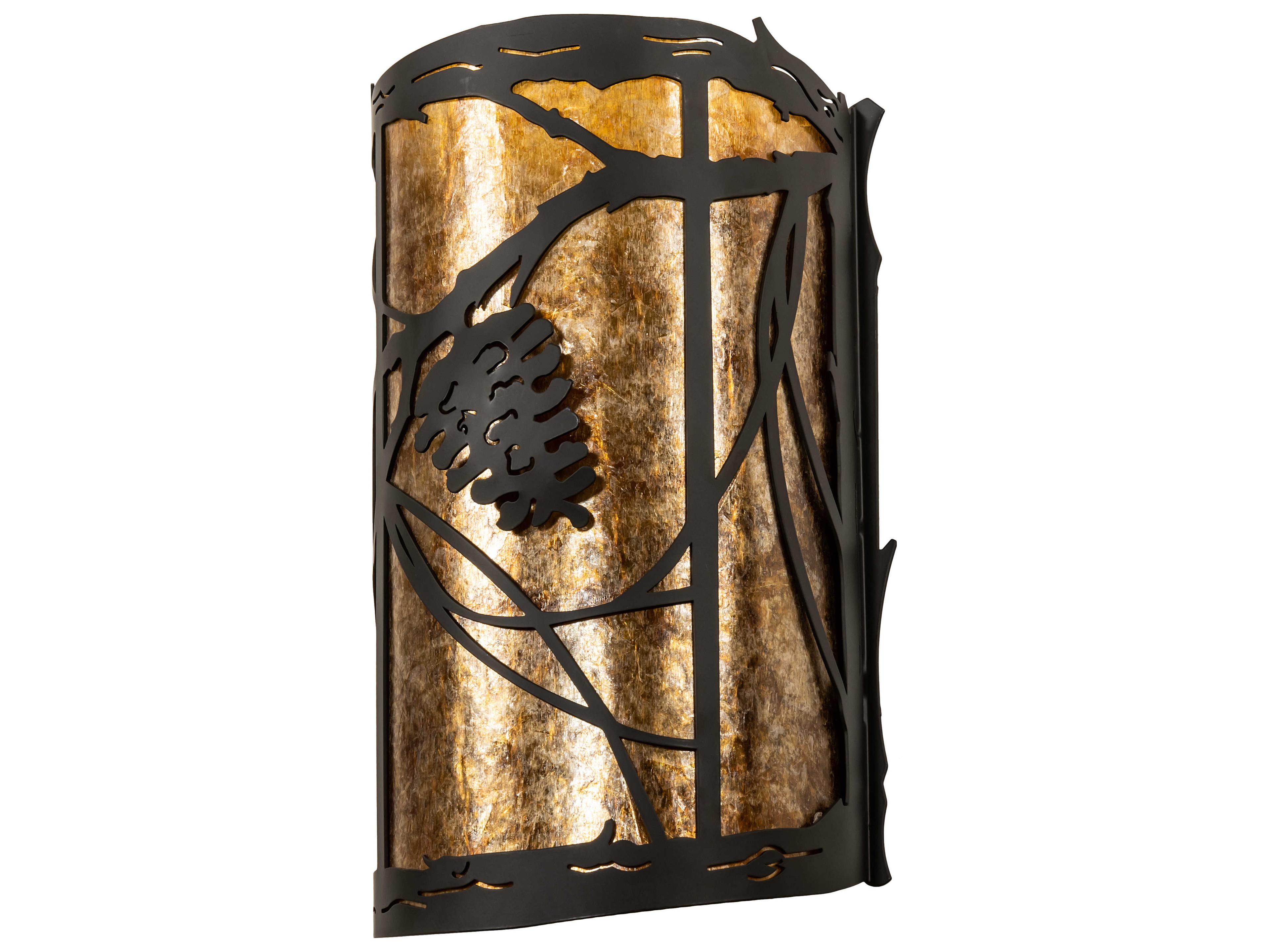 Meyda Whispering Pines 2-Light Oil Rubbed Bronze Wall Sconce