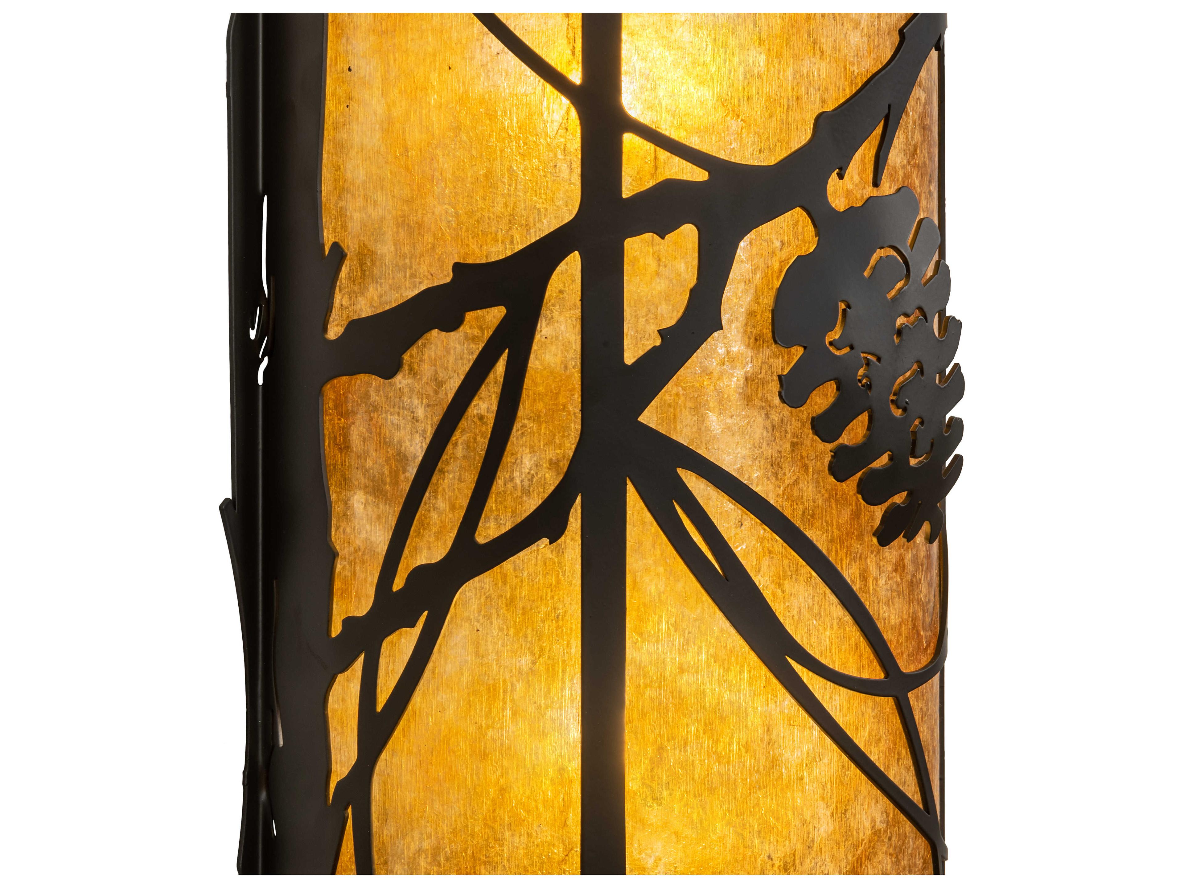 Meyda Whispering Pines 2-Light Oil Rubbed Bronze Wall Sconce