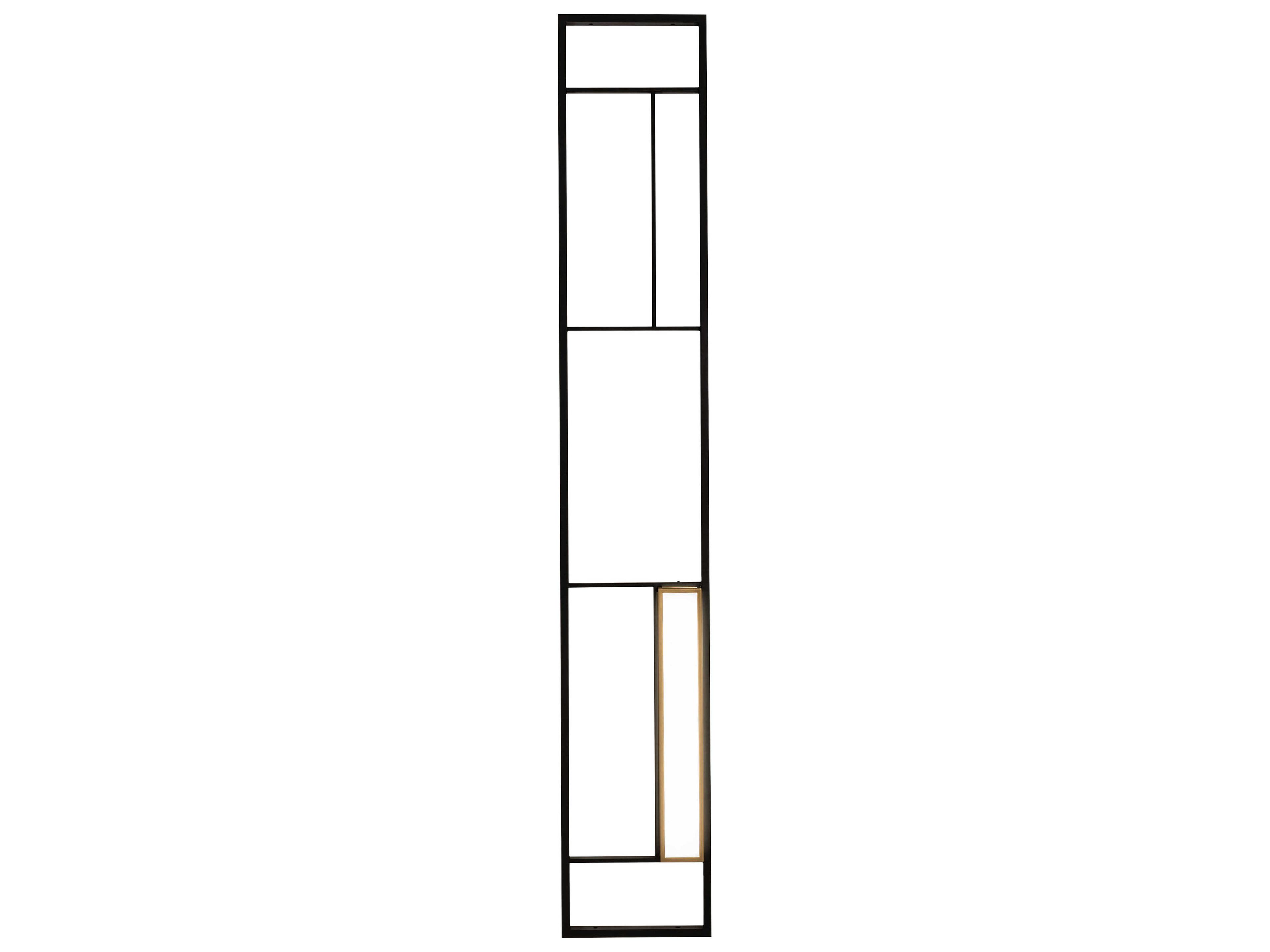 Meyda Black Glass LED Wall Sconce