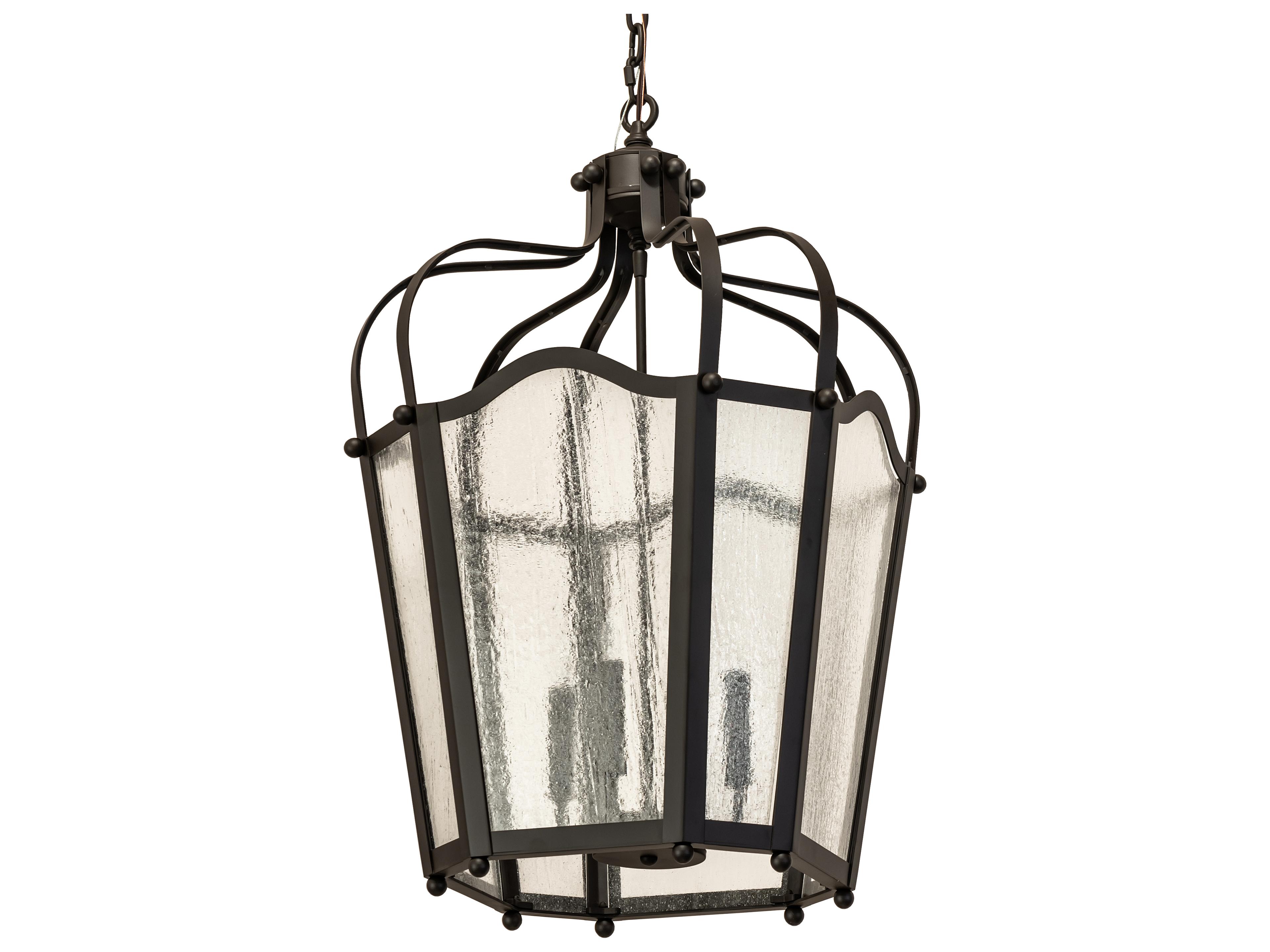 Meyda Citadel 4-Light Bronze Oil Rubbed Glass Candelabra Chandelier