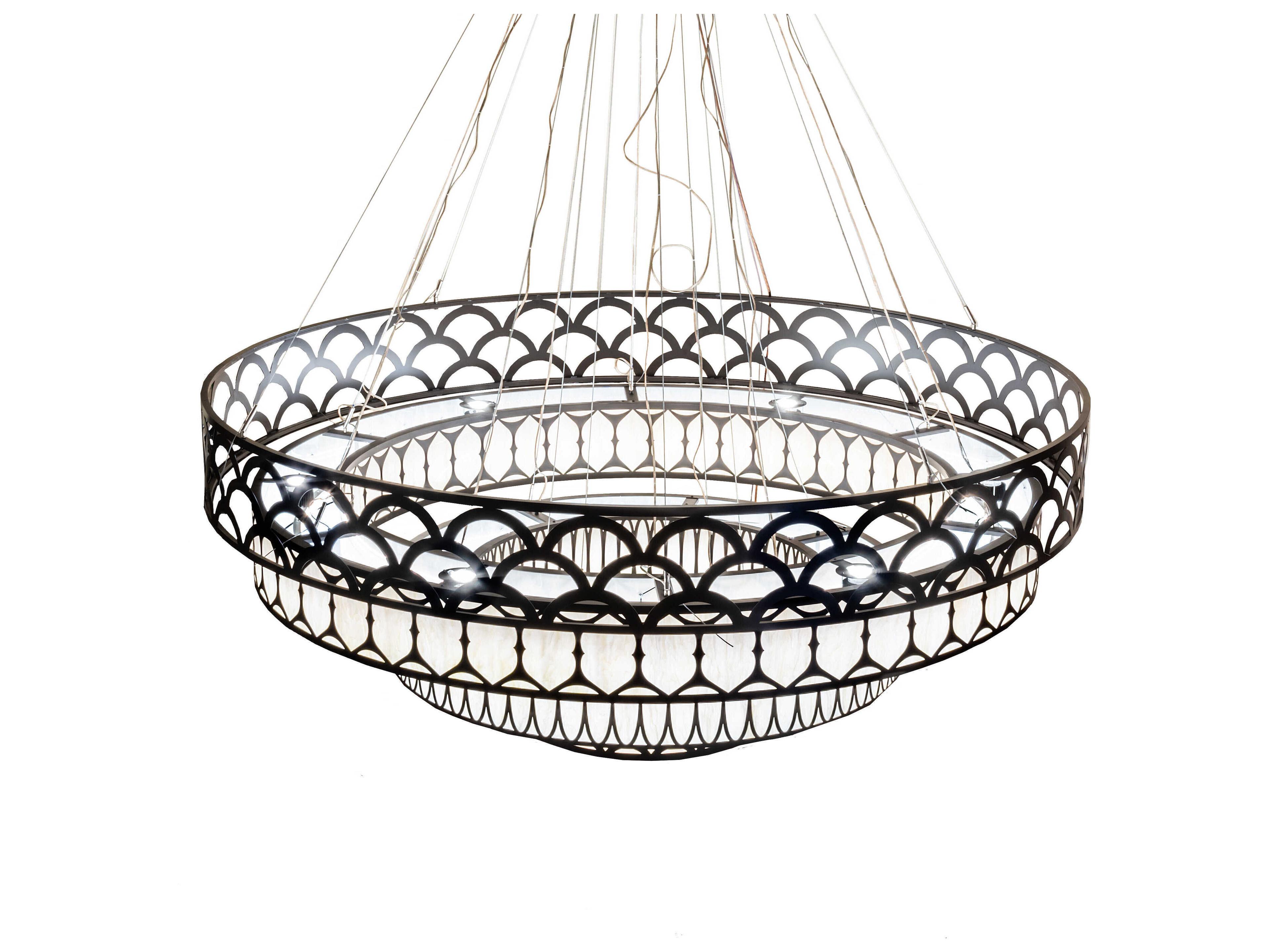 Meyda Oil Rubbed Bronze LED Tiered Chandelier