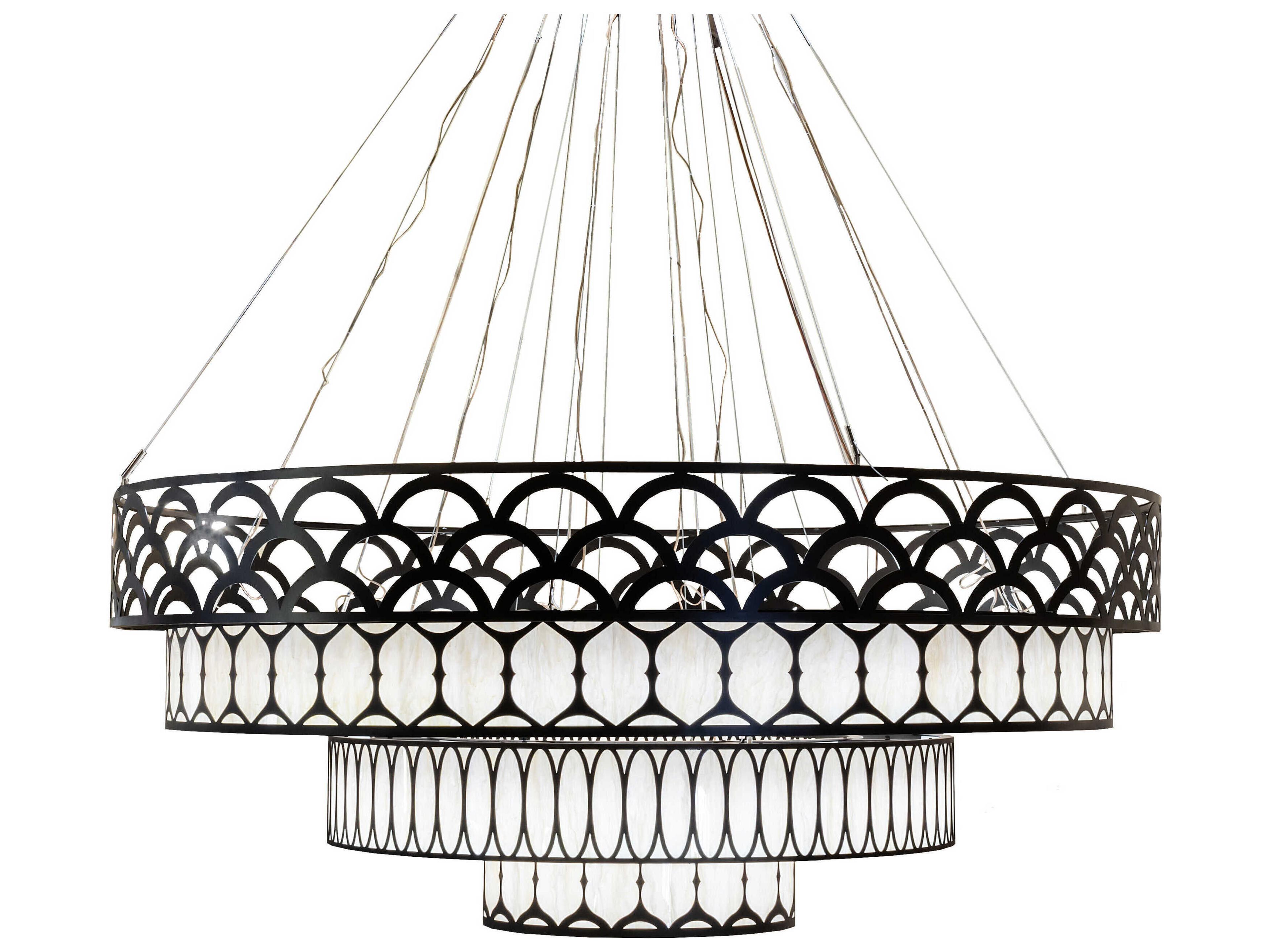 Meyda Oil Rubbed Bronze LED Tiered Chandelier
