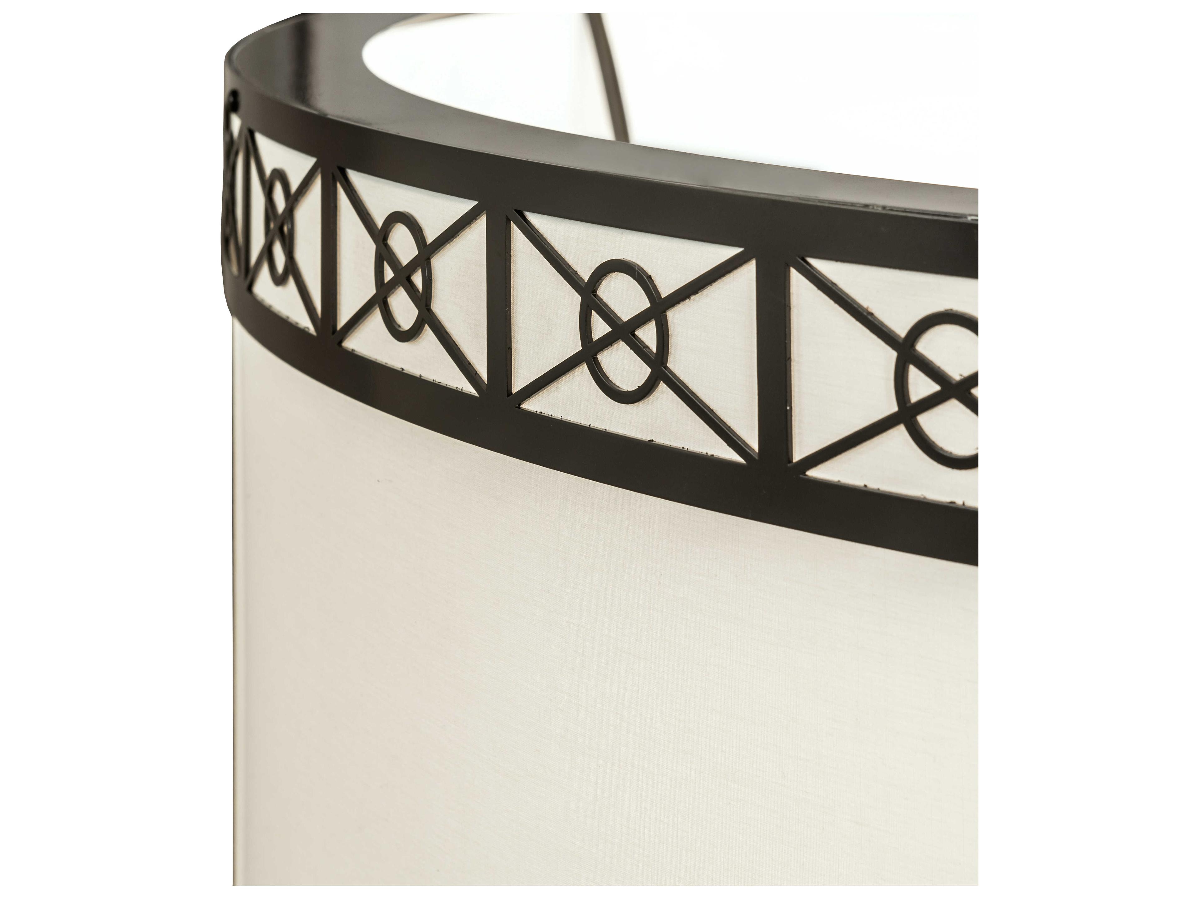 Meyda Cilindro 8-Light Timeless Bronze LED Drum Pendant