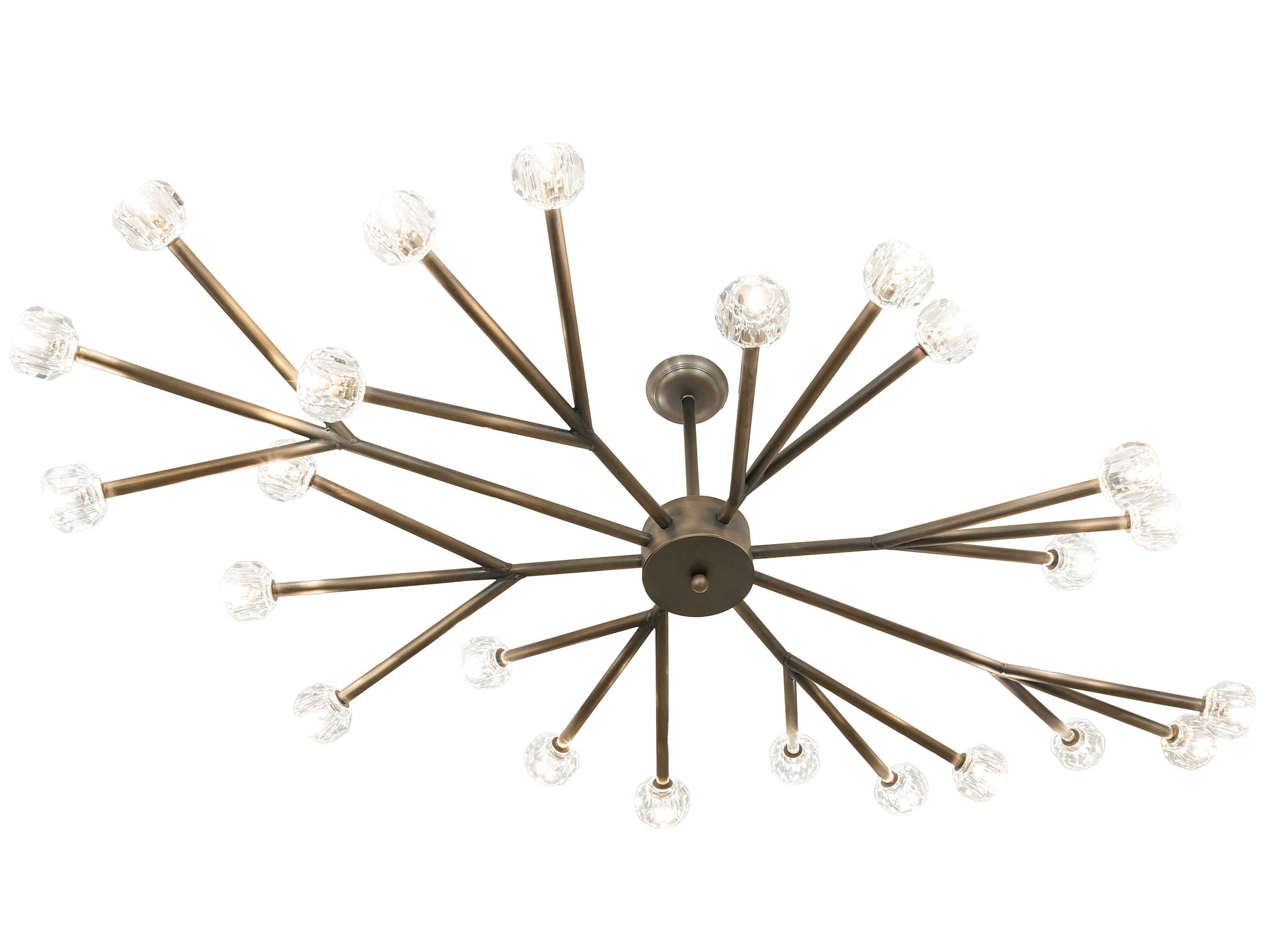 Meyda Benning 24-Light Antique Brass Chandelier
