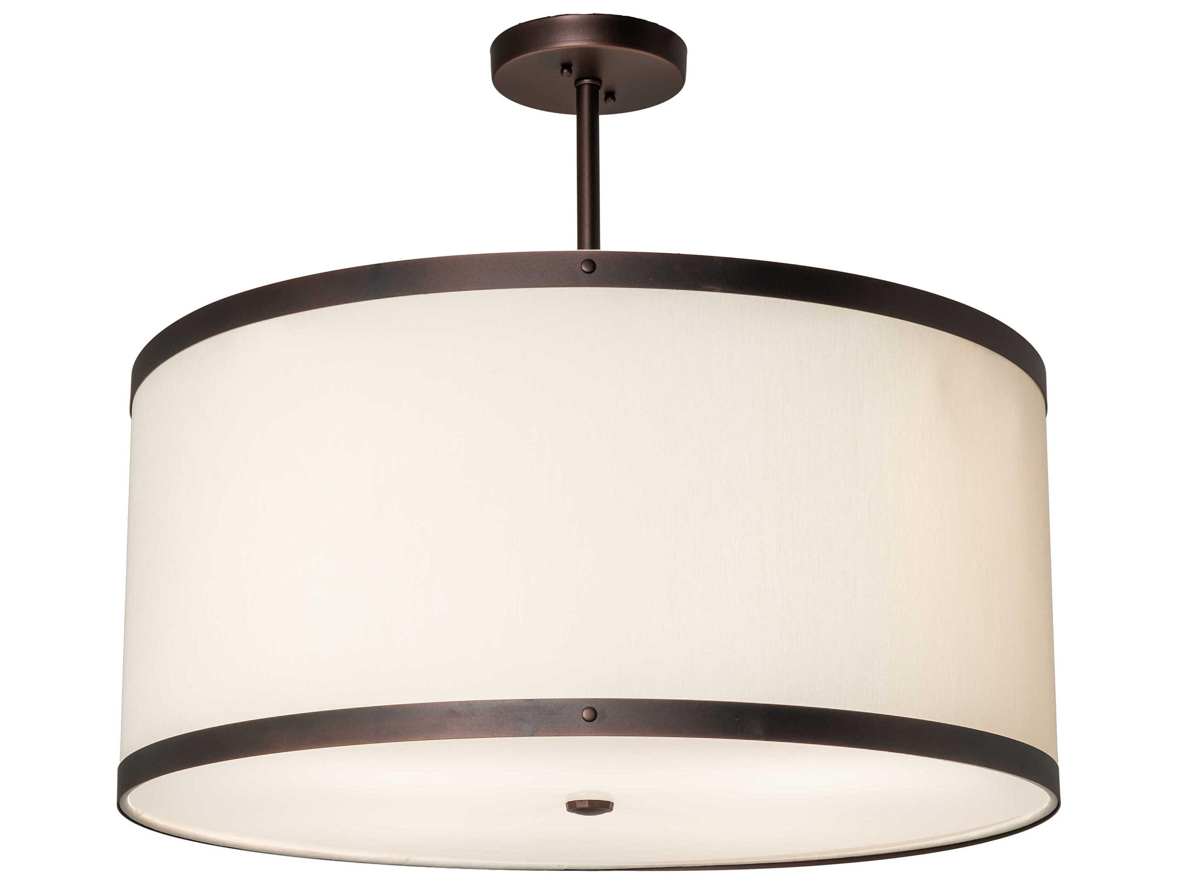 Cilindro 4-Light Steel Drum Pendant