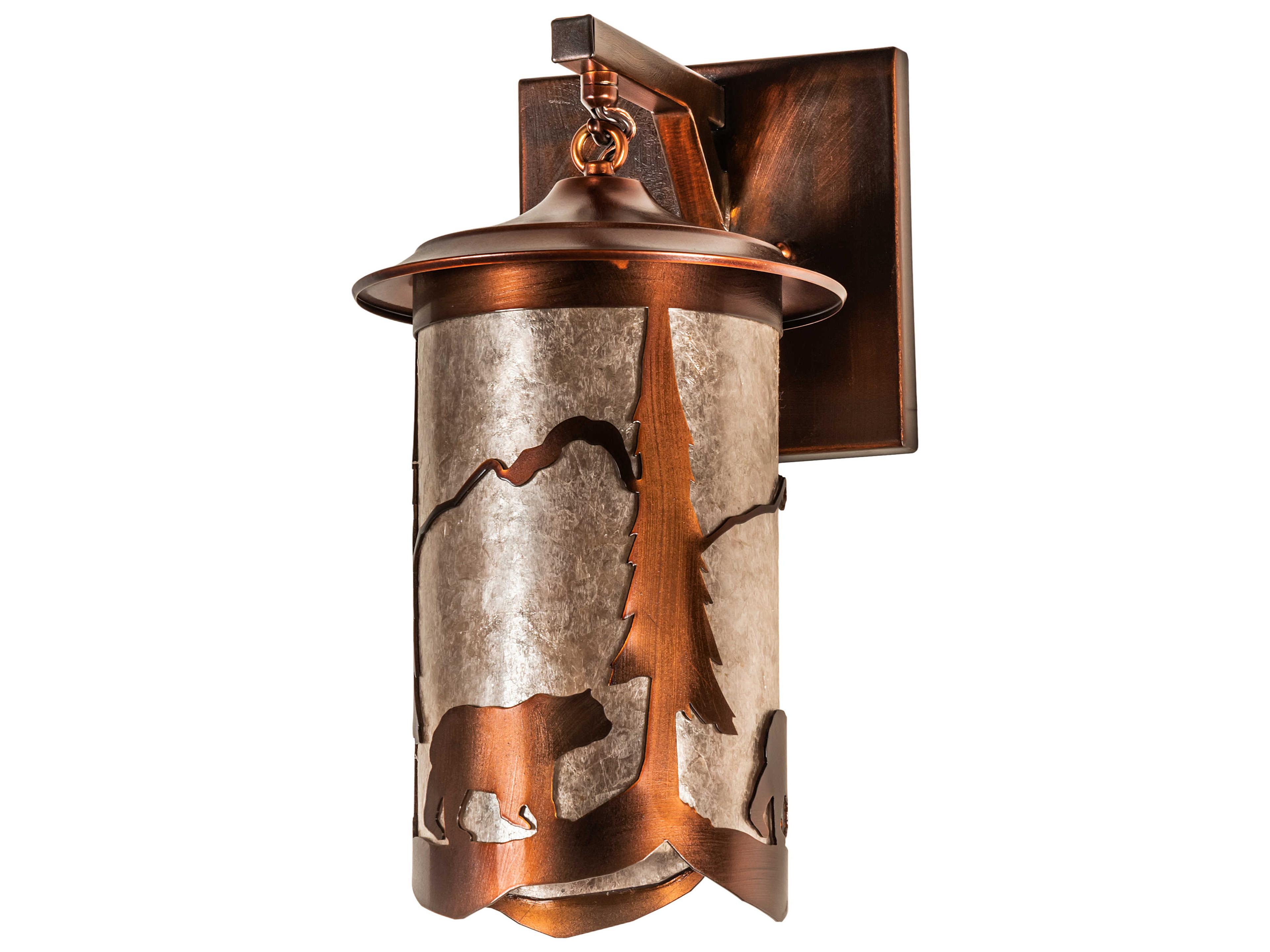 Meyda Fulton 1-Light Vintage Copper Wall Sconce