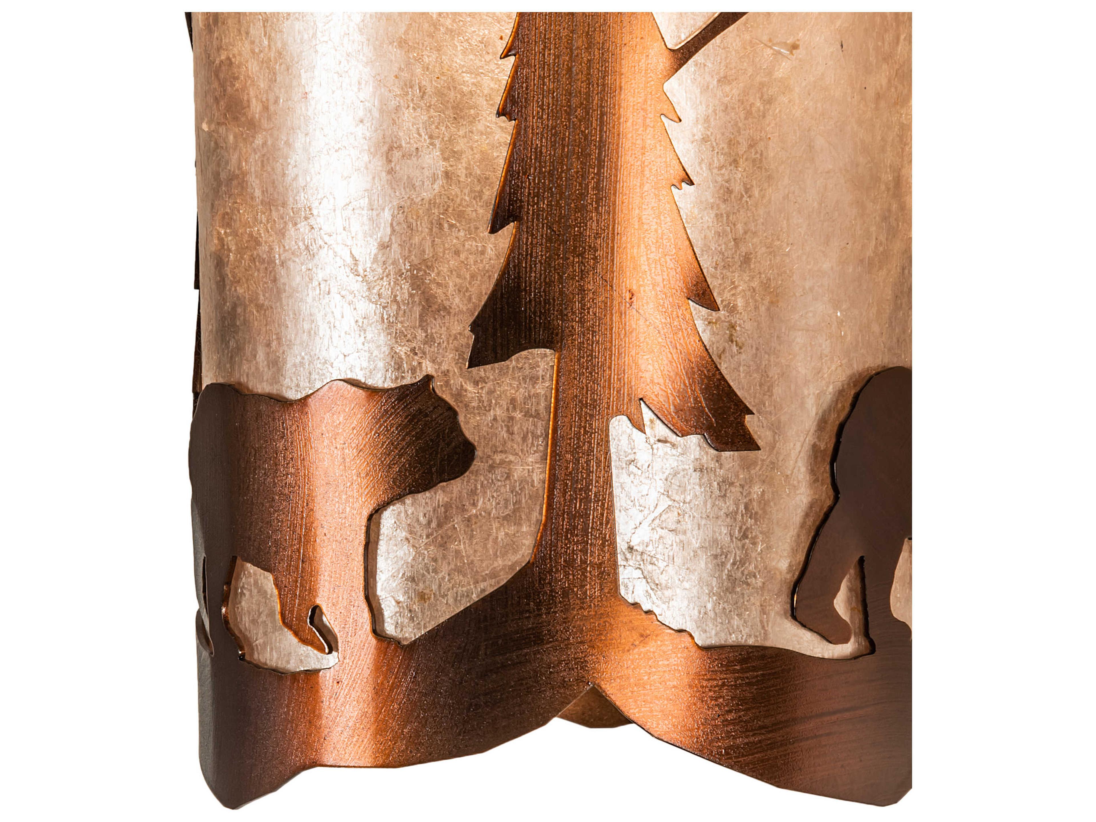 Meyda Fulton 1-Light Vintage Copper Wall Sconce