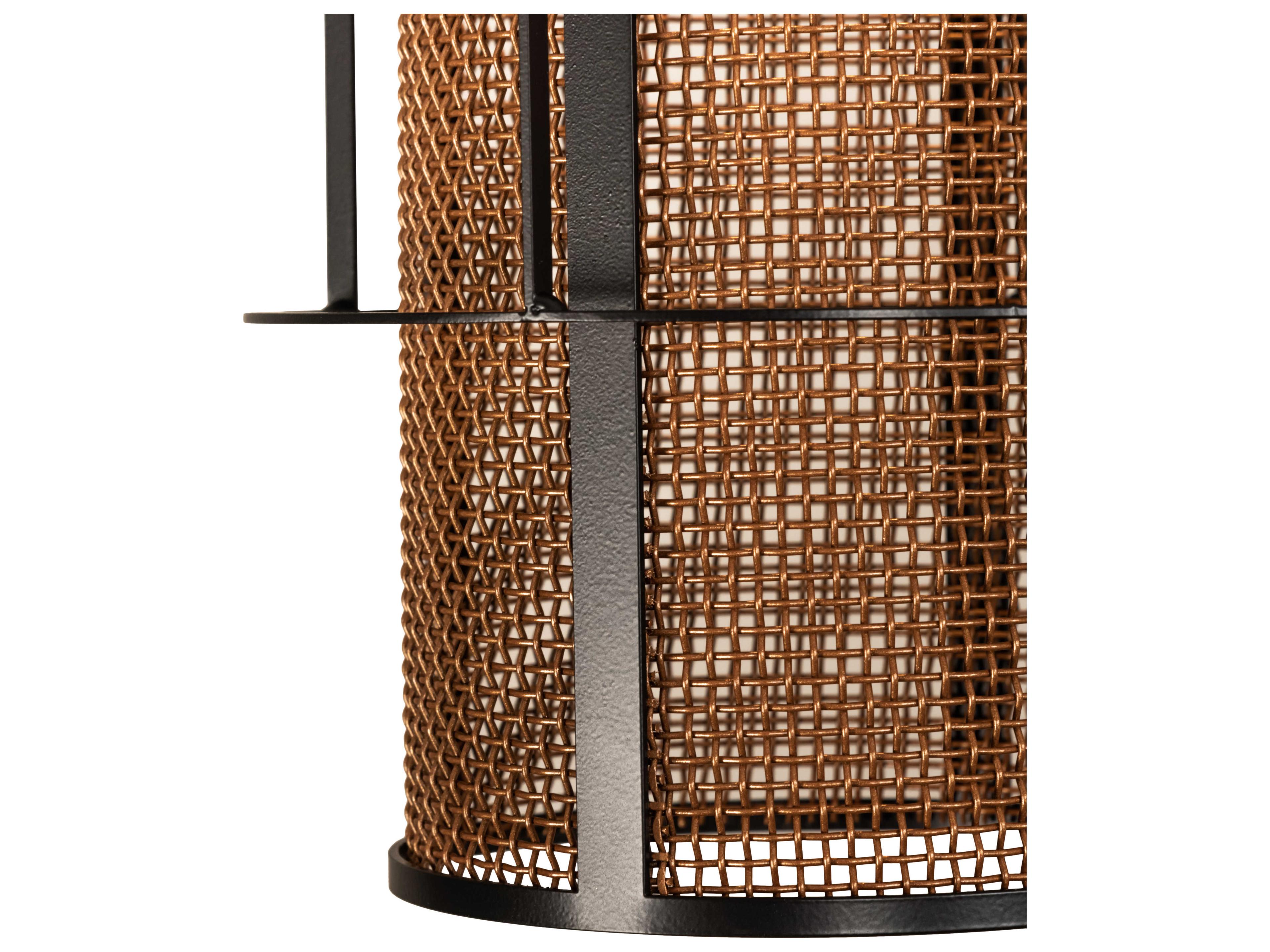 Meyda Cilindro 1-Light Flat Black LED Cylinder Pendant