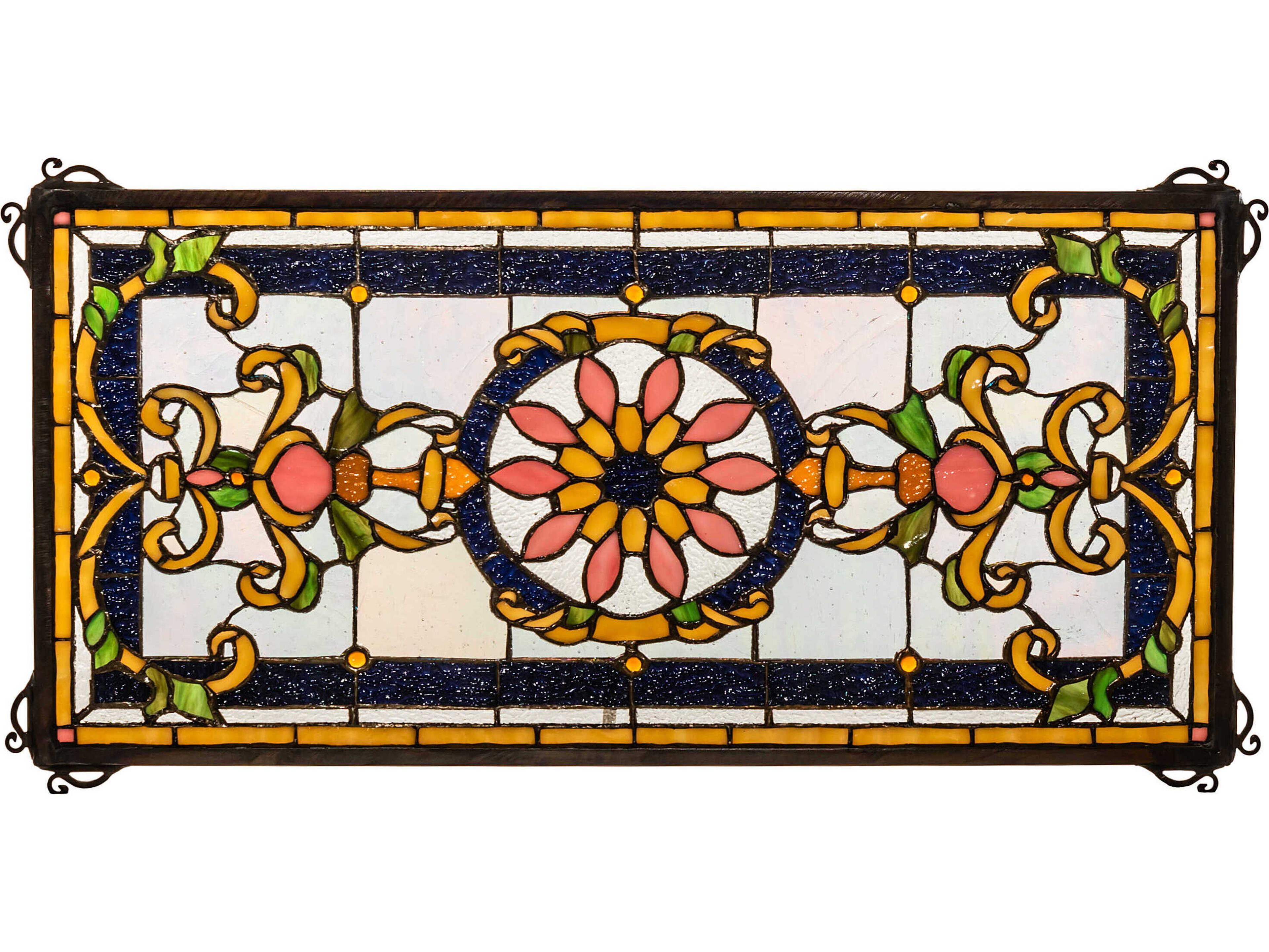 Meyda Emma 24" Stained Glass Window Wall Art