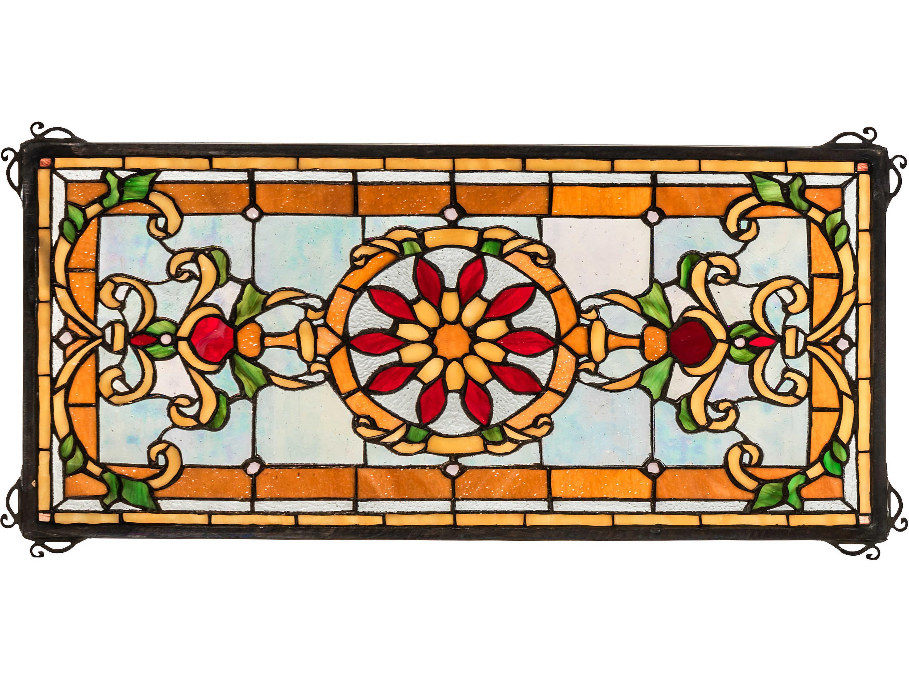 Meyda Emma 25" Stained Glass Window Wall Art
