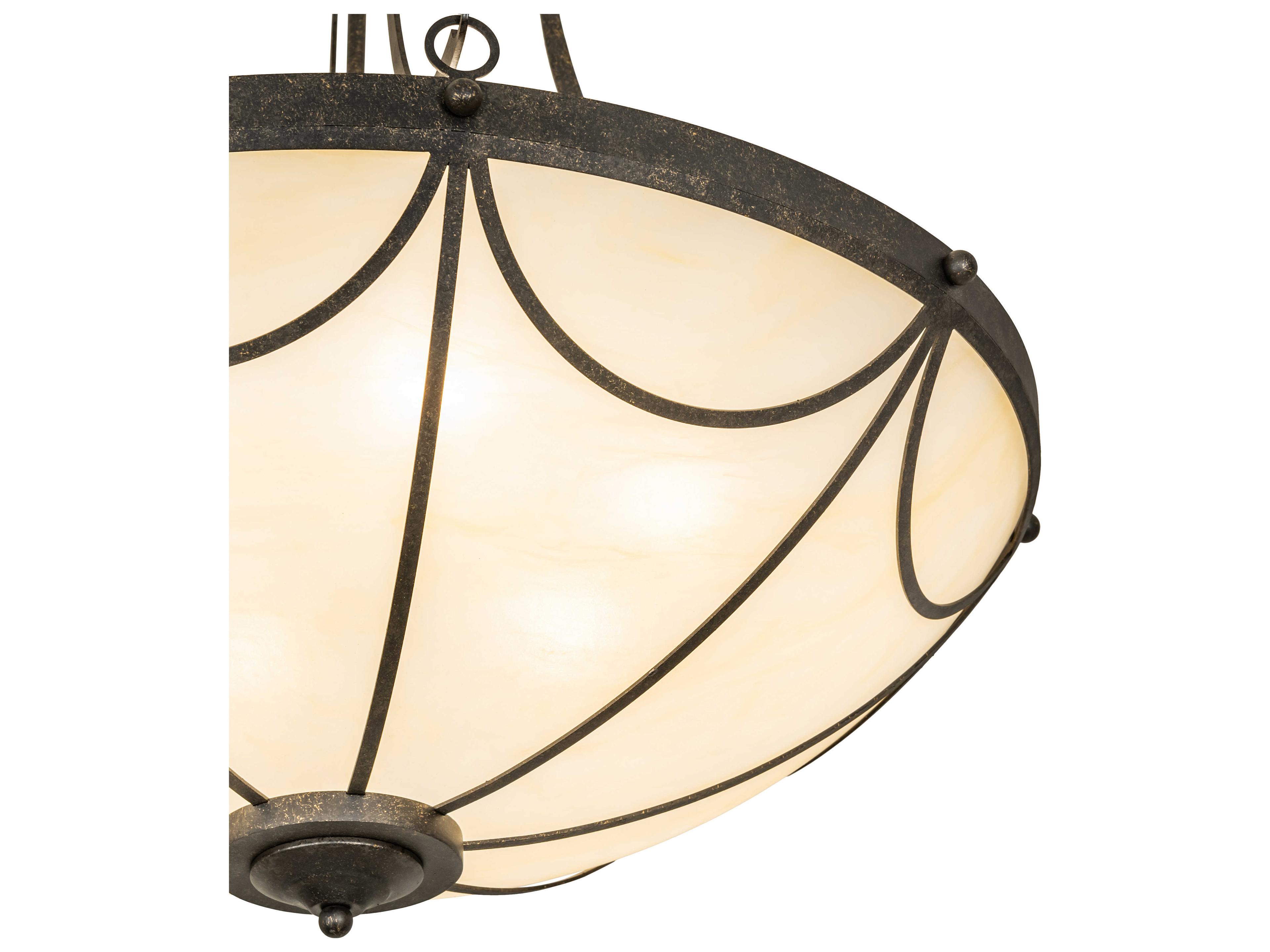 Meyda Carousel 6-Light Bronze Bowl Pendant