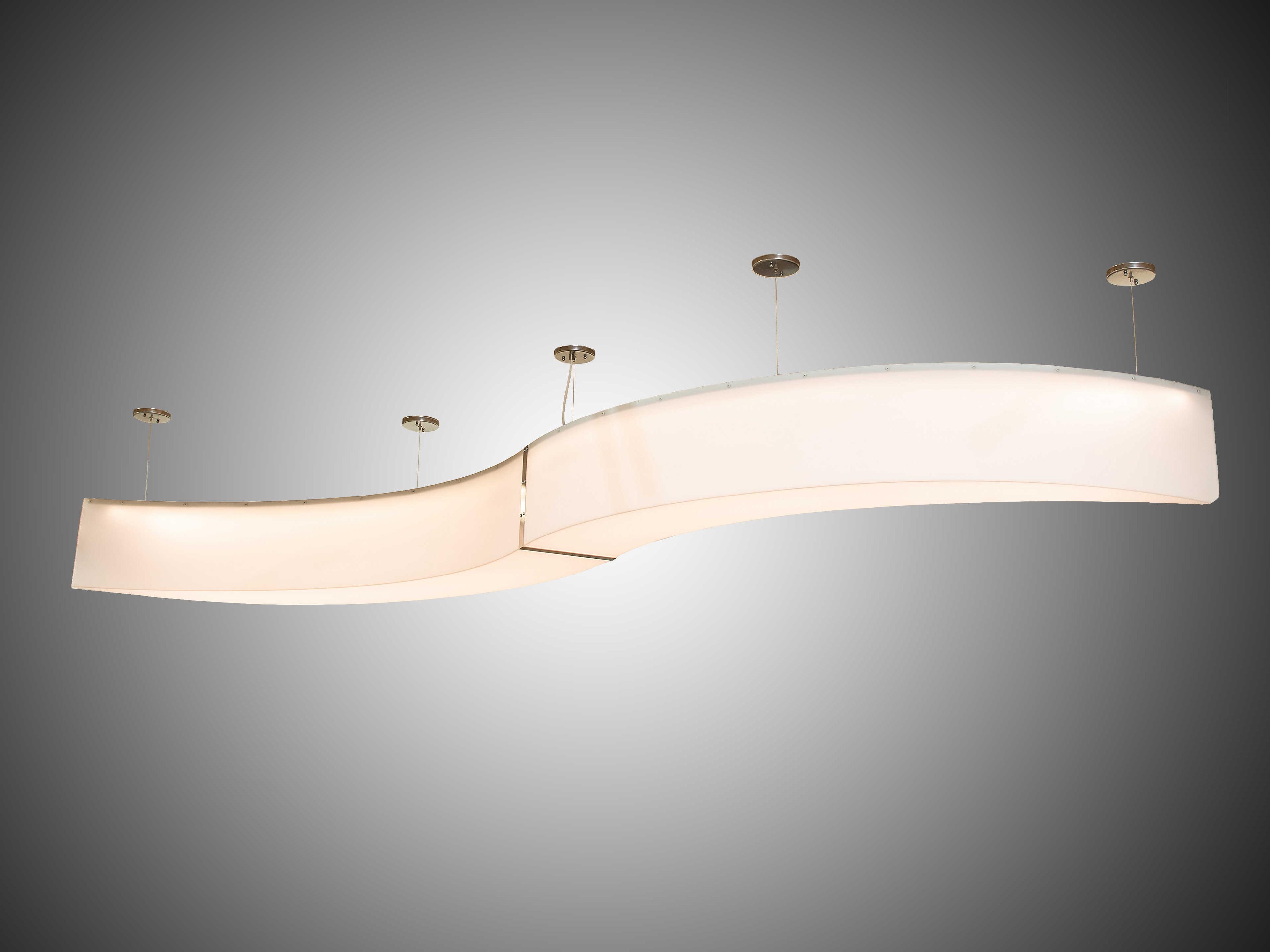 Meyda Steel LED Linear Island Pendant