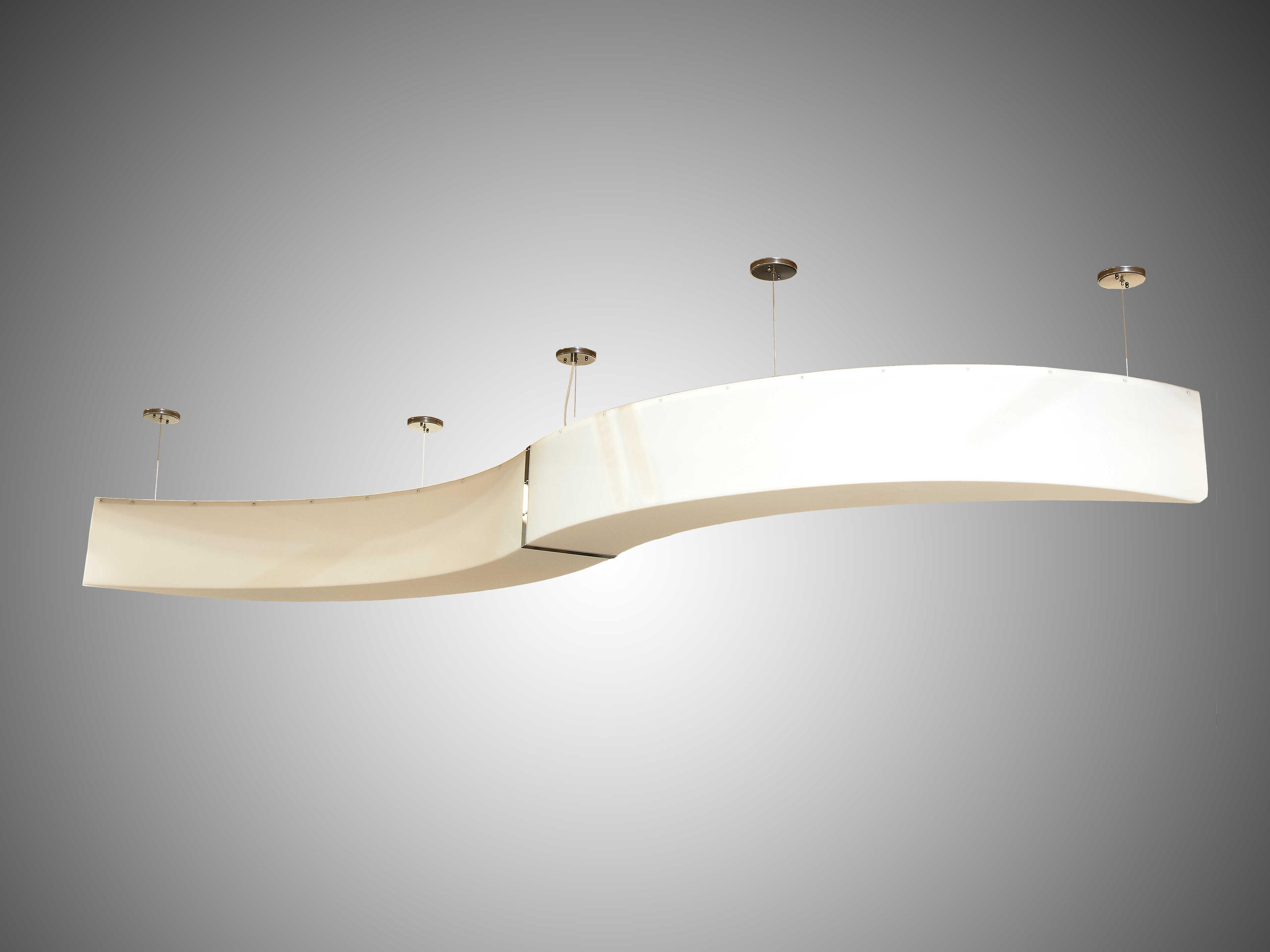 Meyda Steel LED Linear Island Pendant