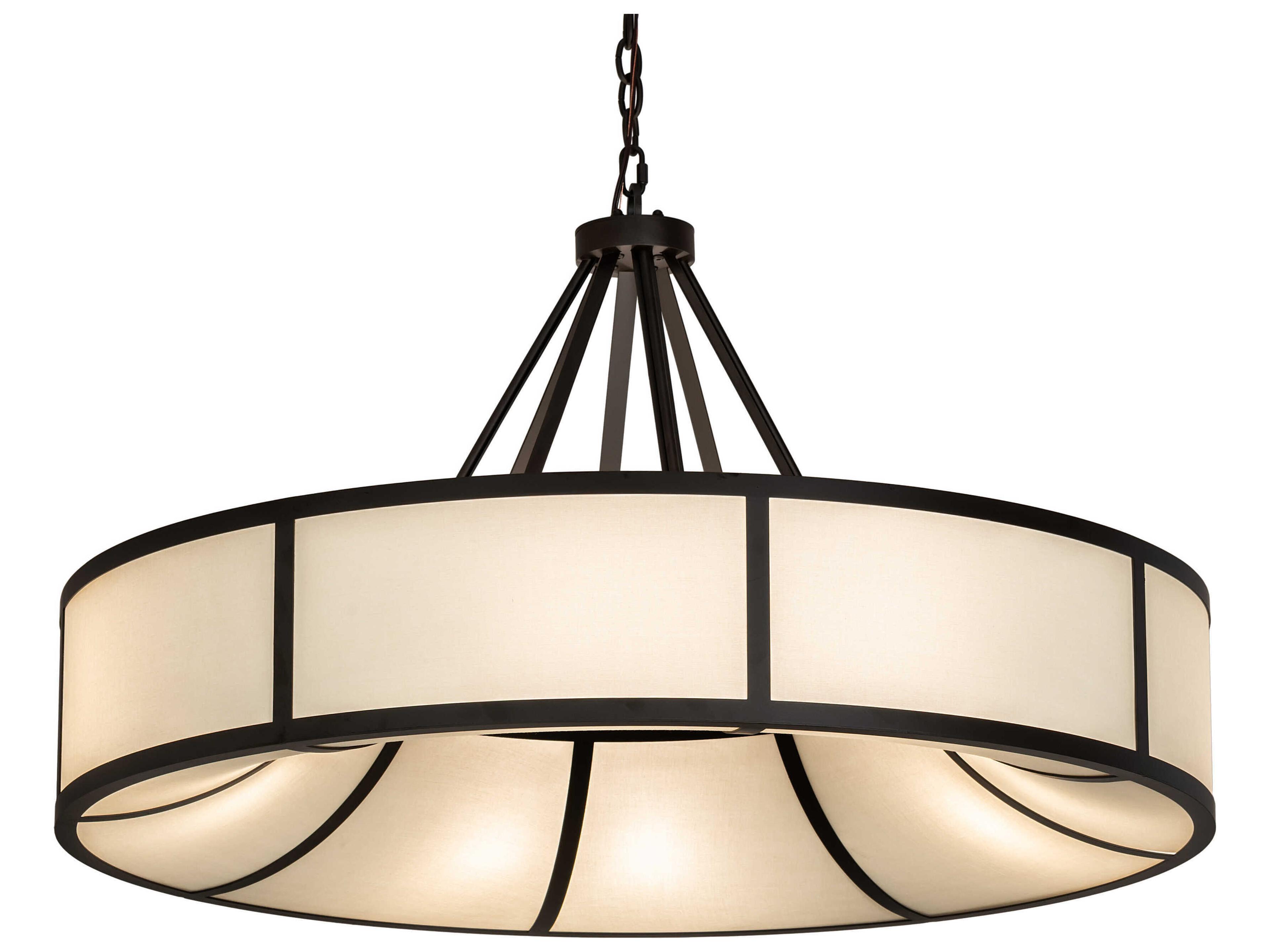Cilindro 8-Light Oil Rubbed Bronze Round Pendant